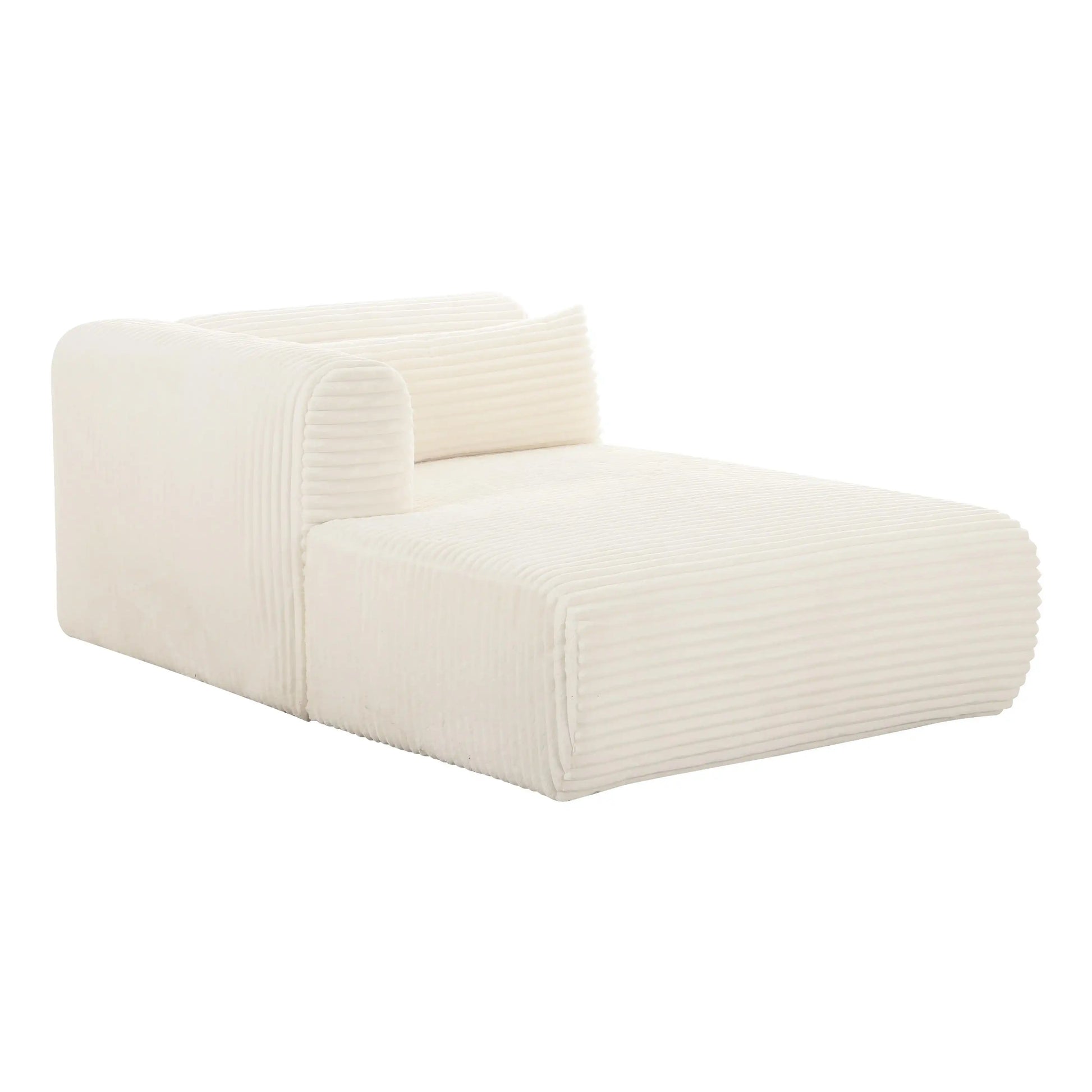 Tarra - Fluffy Oversized Corduroy Modular Chaise - Best Buy Furniture