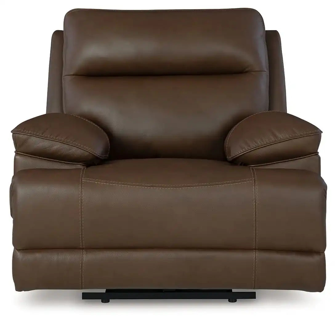 Vonryan - Power Recliner / Adj Headrest - Tobacco - Best Buy Furniture