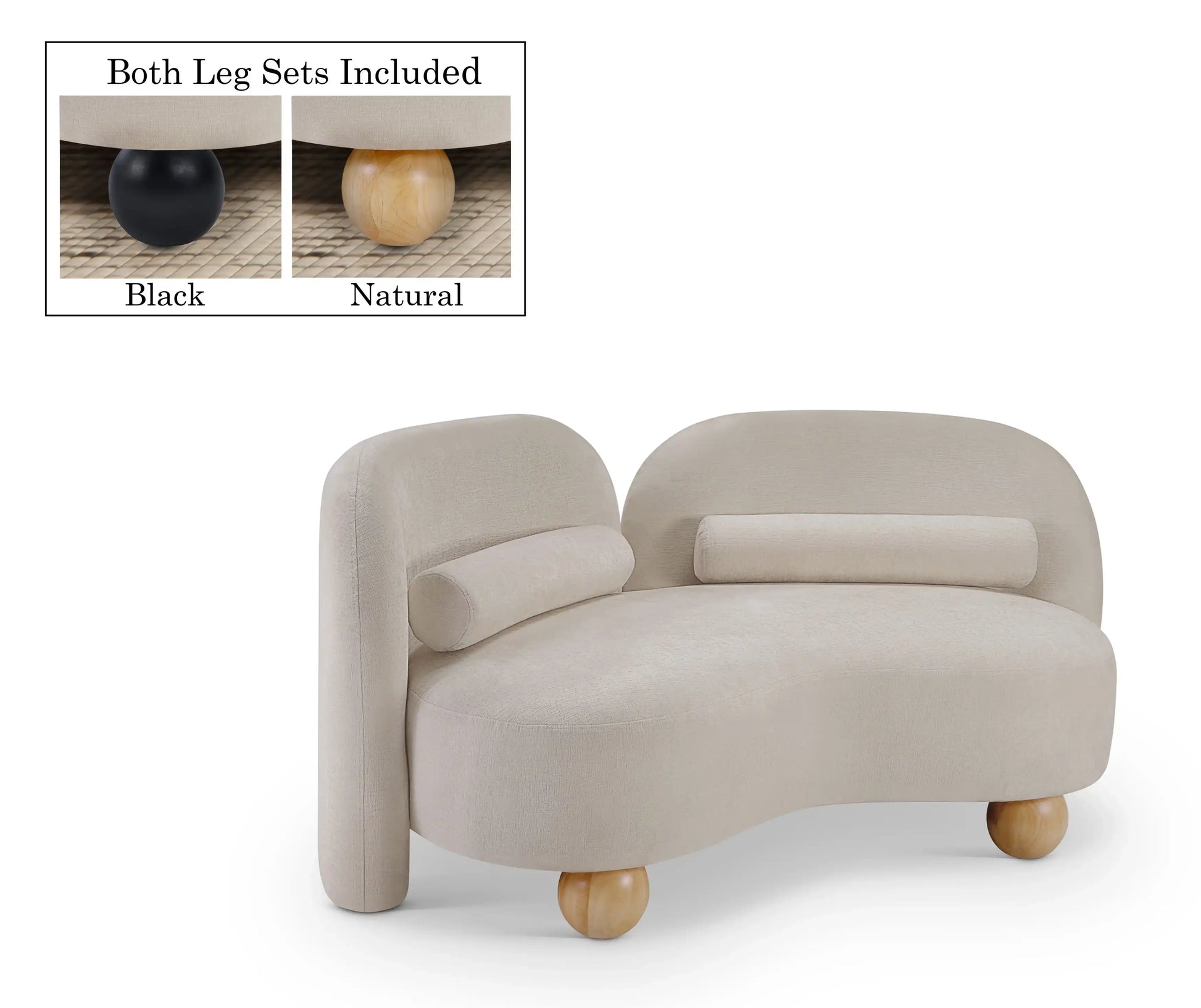 Daphne - Chenille Loveseat - Best Buy Furniture