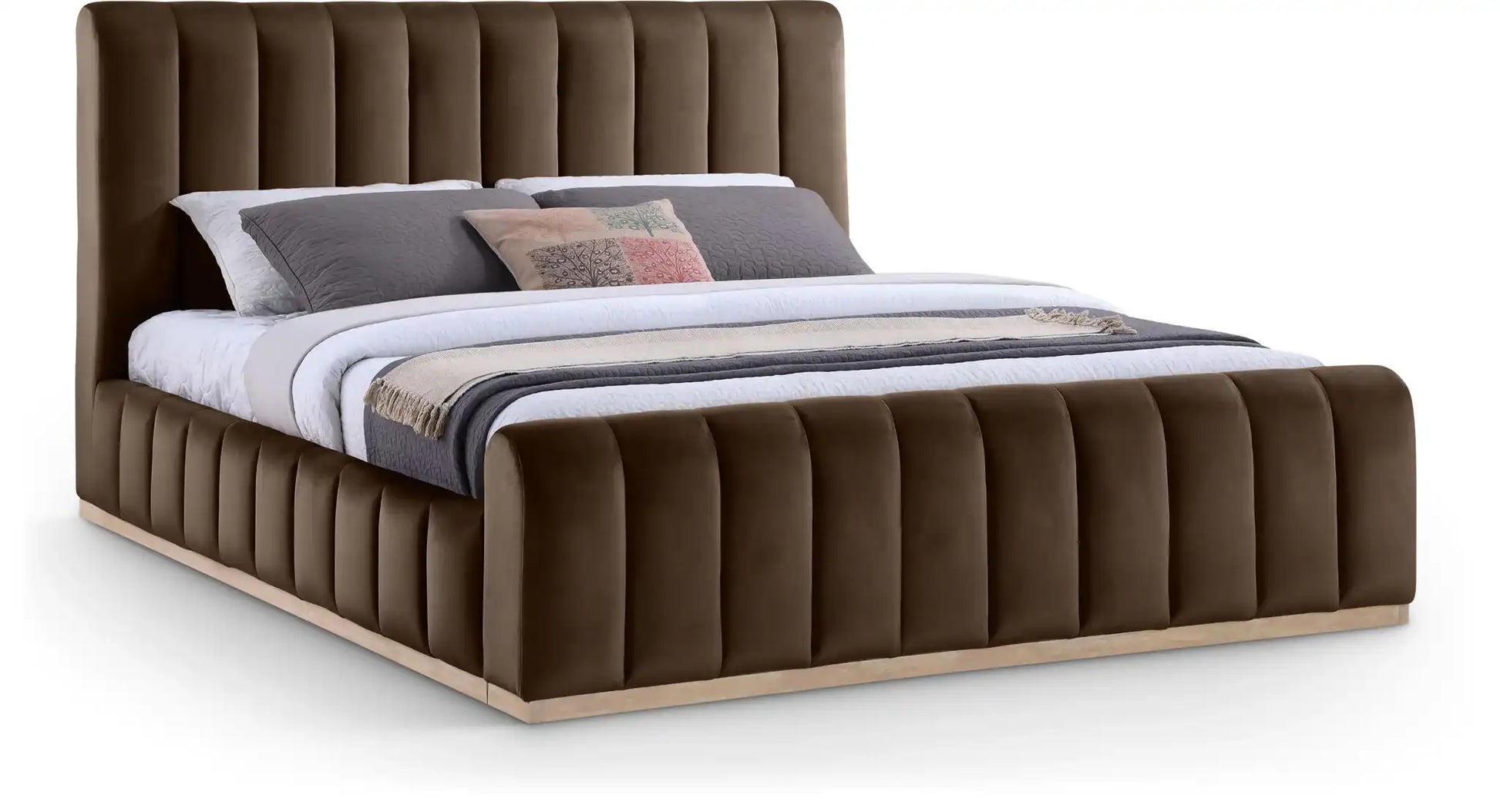 Amara - Velvet Bed - Best Buy Furniture