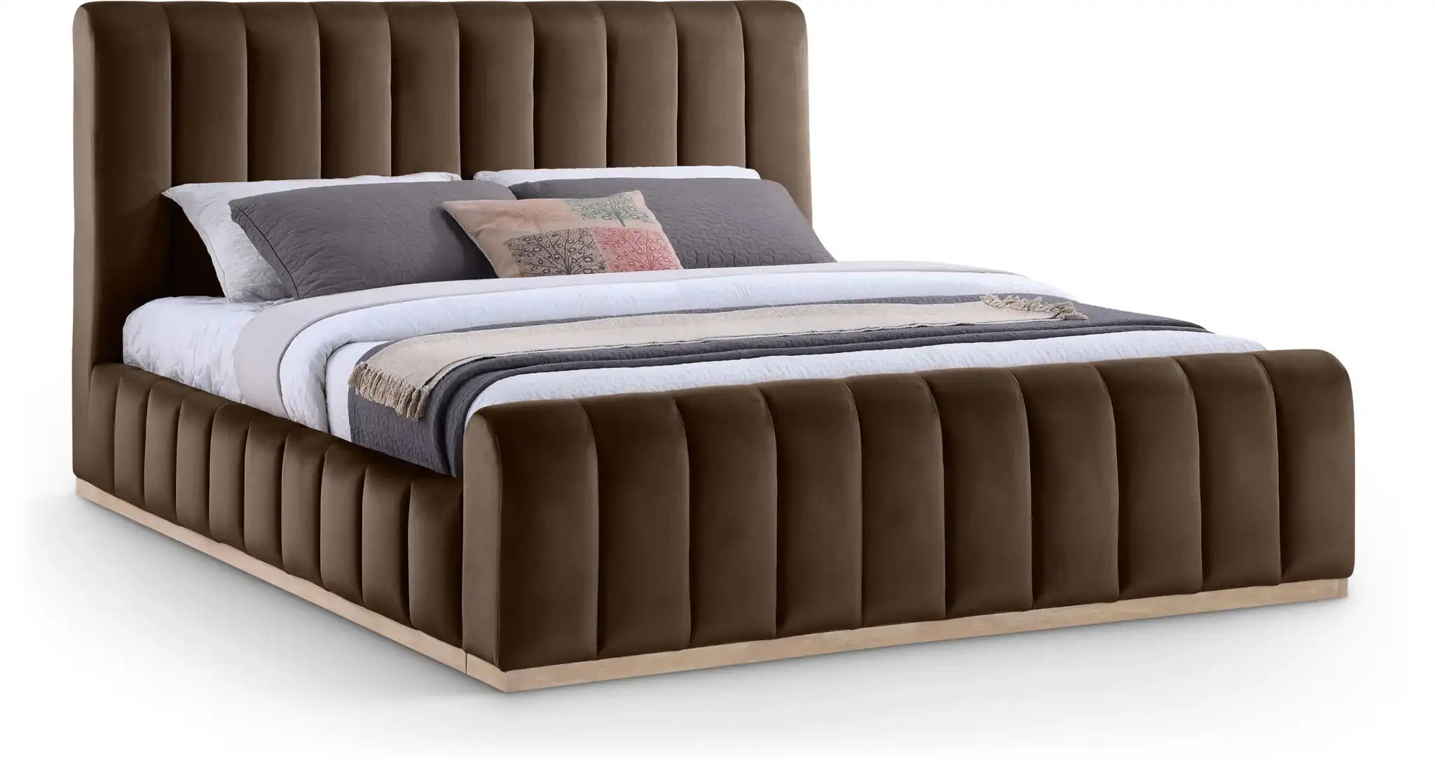 Amara - Velvet Bed - Best Buy Furniture