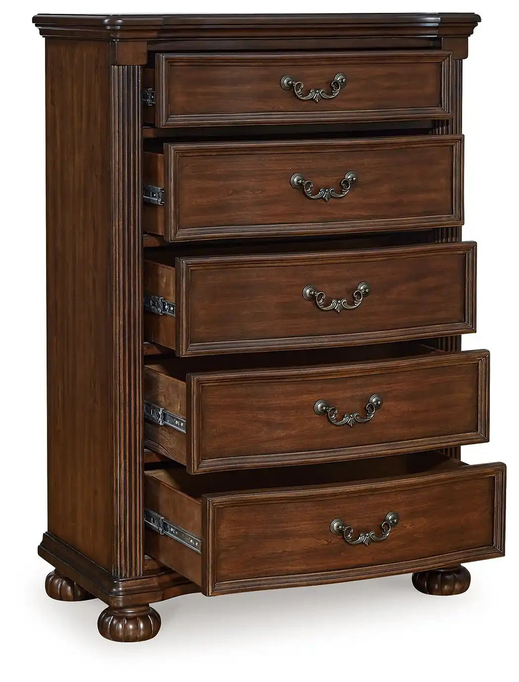 Lavinton - Five Drawer Chest - Brown - Best Buy Furniture