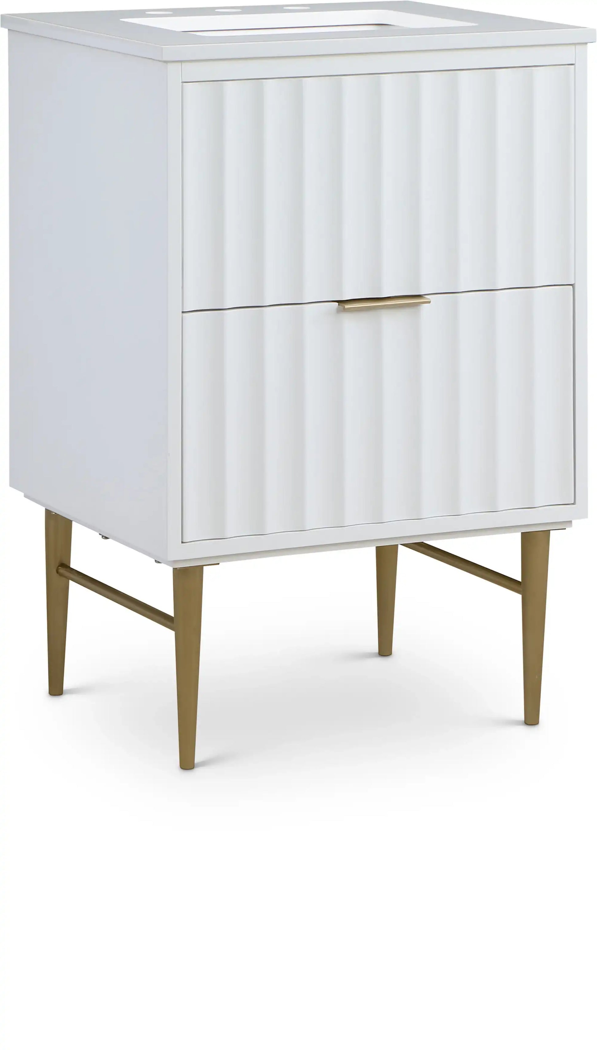 Modernist - Bathroom Vanity With Gold Legs - Best Buy Furniture