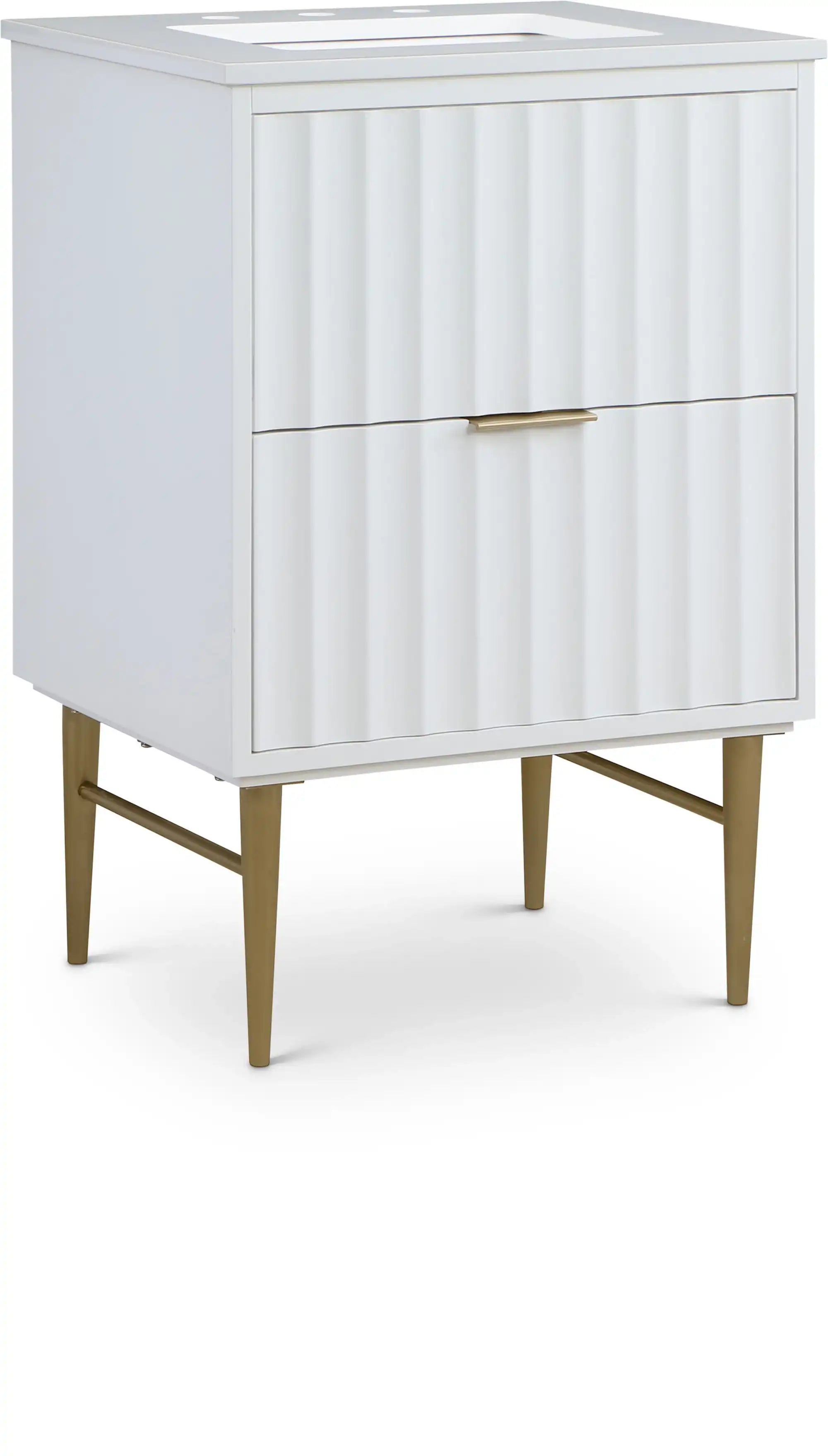 Modernist - Bathroom Vanity With Gold Legs - Best Buy Furniture