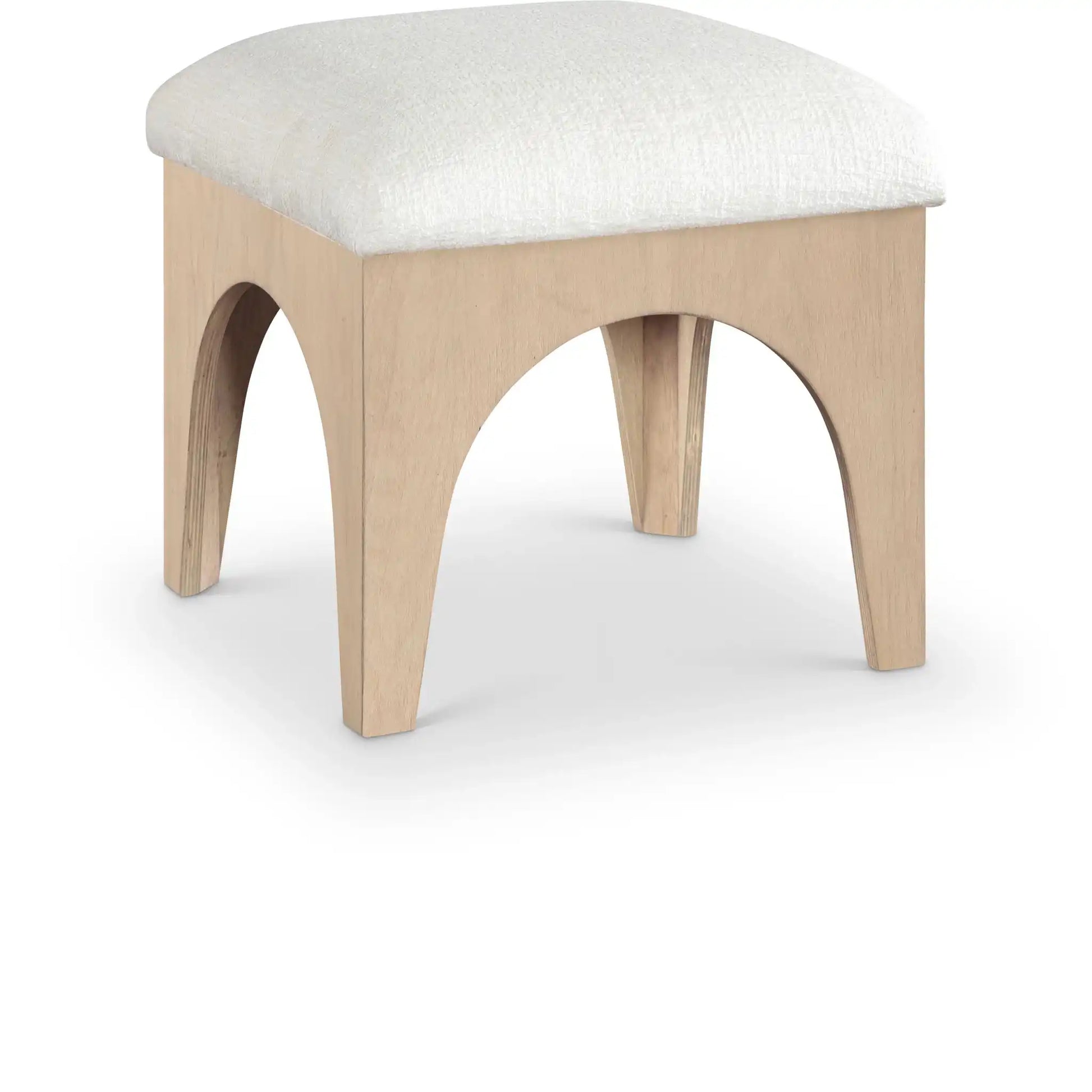 Lawson - Chenille Fabric Ottoman - Natural Base - Best Buy Furniture
