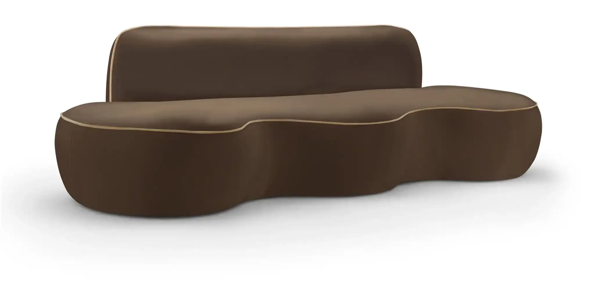 Swerve - Velvet 101" Upholstered Sofa - Best Buy Furniture