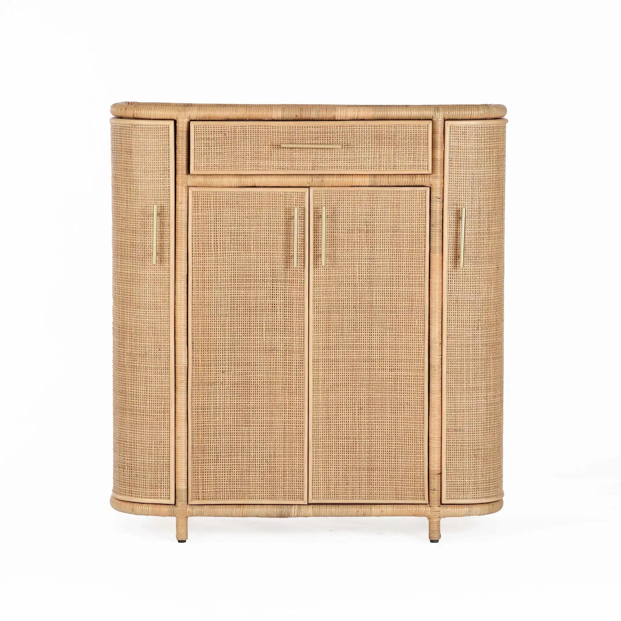 Tarot - Rattan Bar Cabinet - Natural - Best Buy Furniture