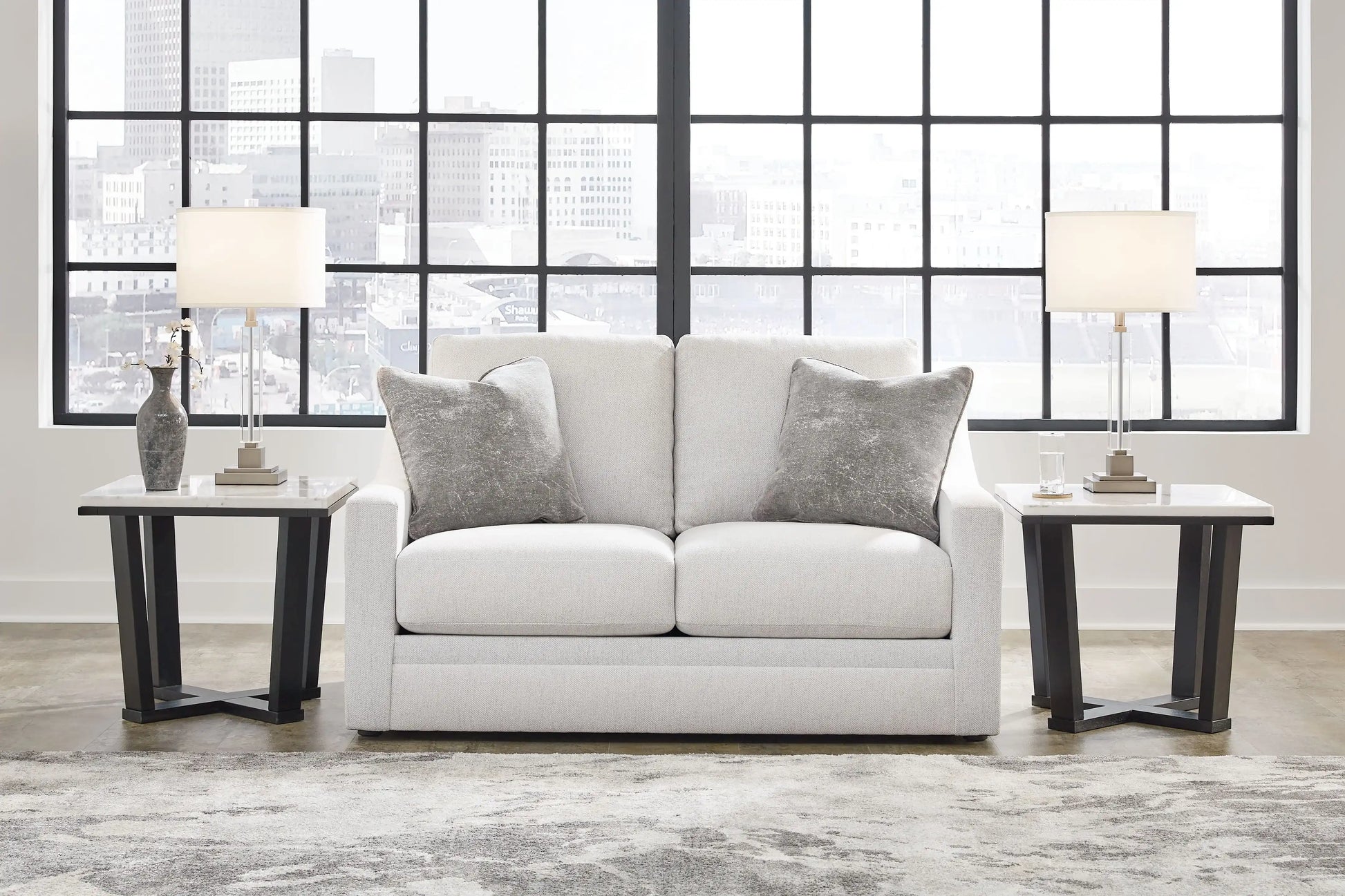 Maitelynn - Loveseat - Chalk - Best Buy Furniture