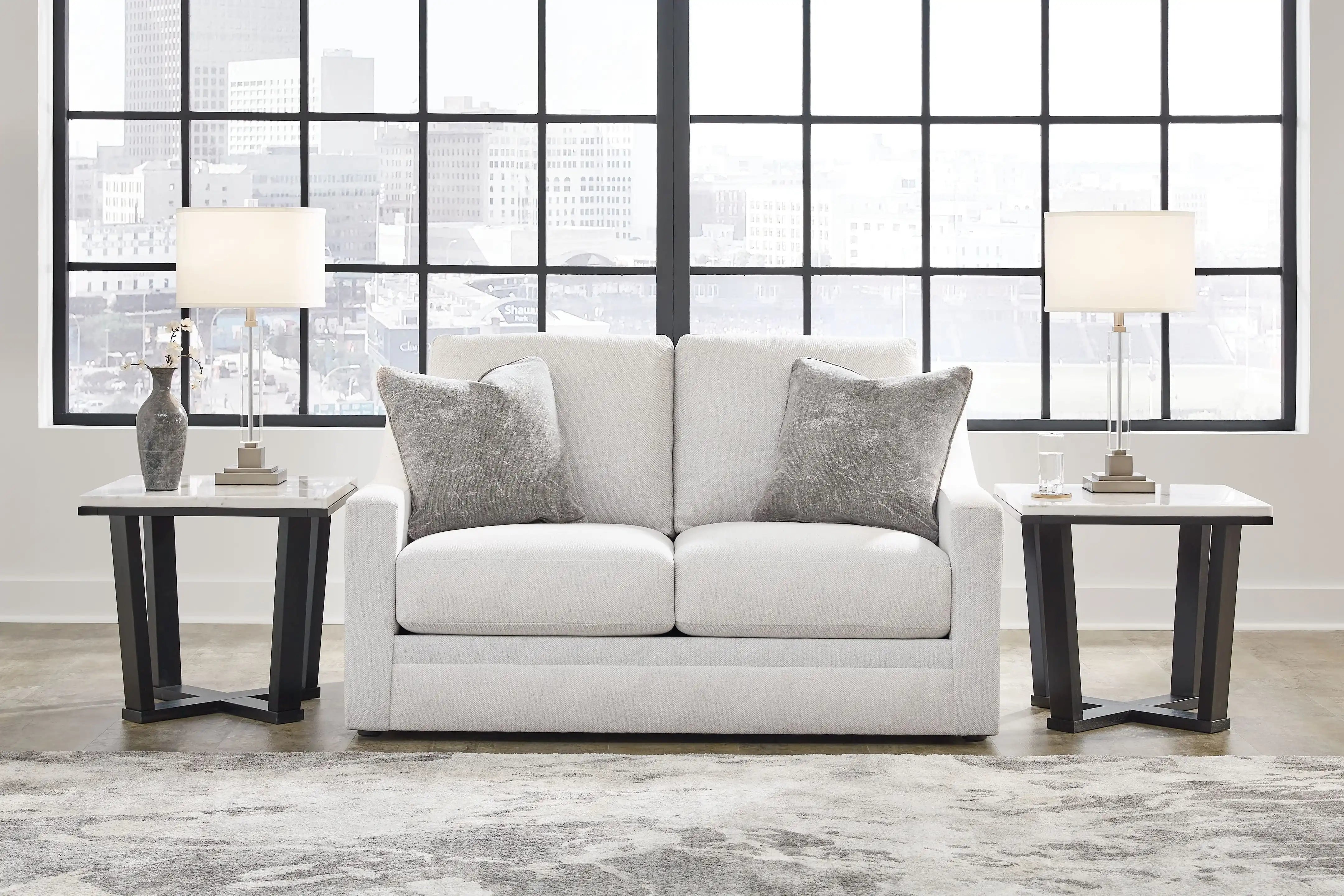 Maitelynn - Loveseat - Chalk - Best Buy Furniture