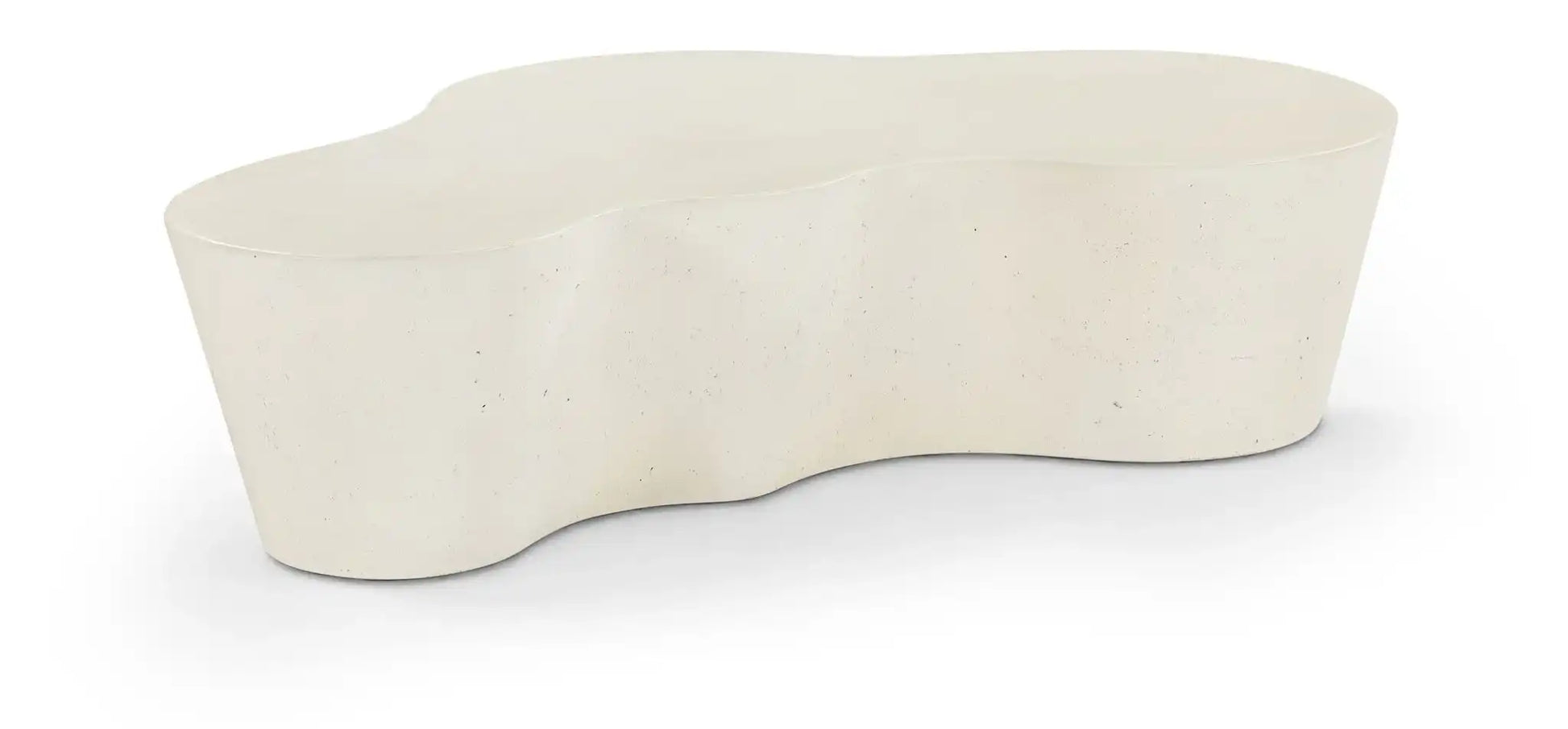 Monza - Concrete And Fiberglass Indoor / Outdoor Coffee Table - Cream - Best Buy Furniture
