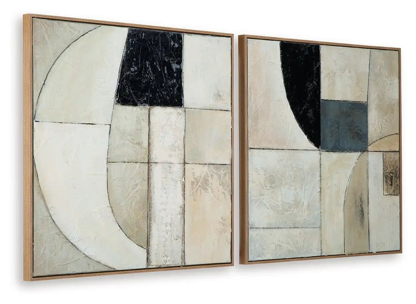 Bexlen - Wall Art Set (Set of 2) - Tan / Taupe / Black - Best Buy Furniture