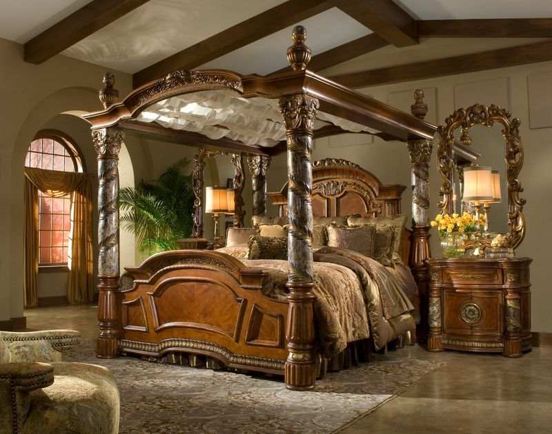 Villa Valencia - Canopy Bed - Best Buy Furniture