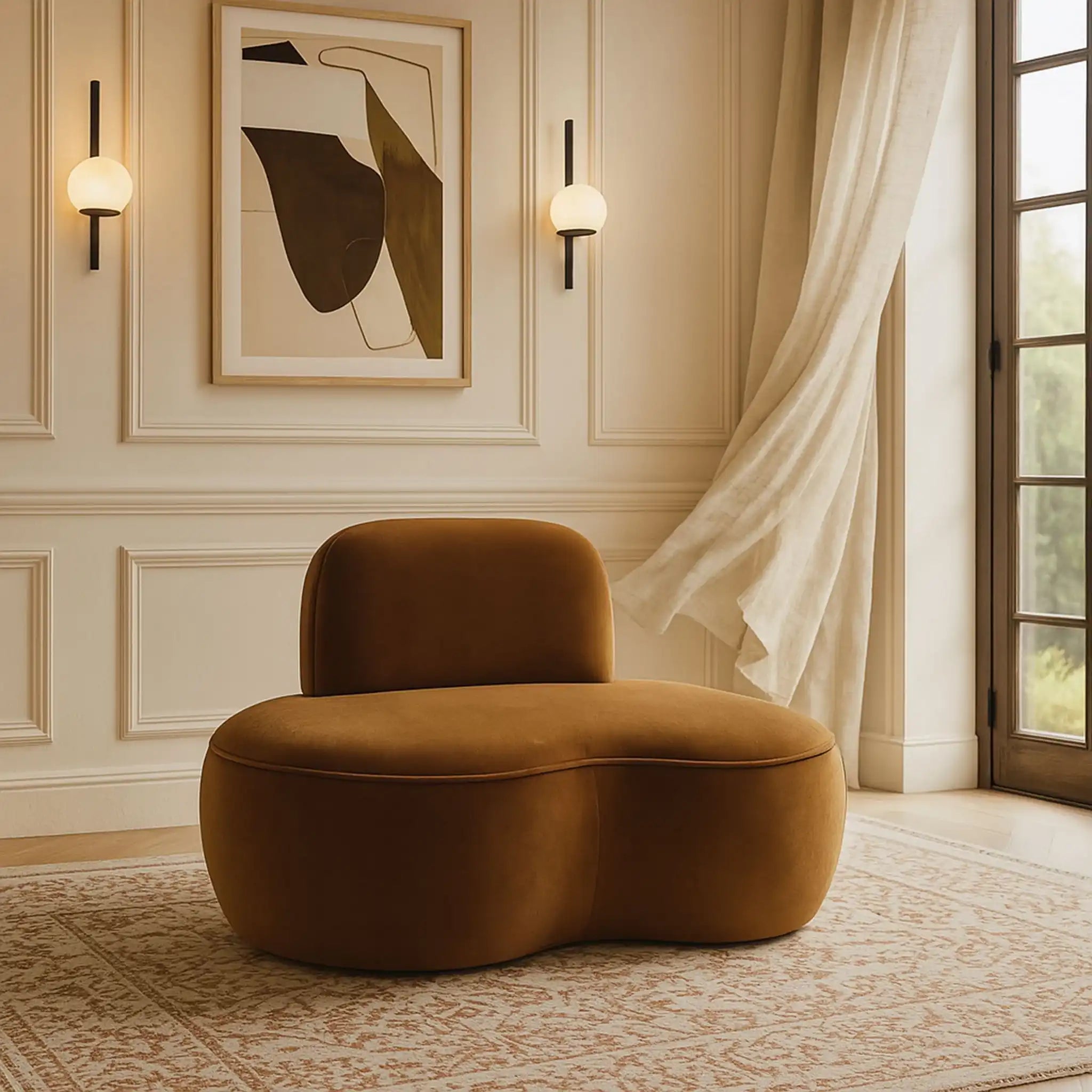 Swerve - Velvet Upholstered Chair