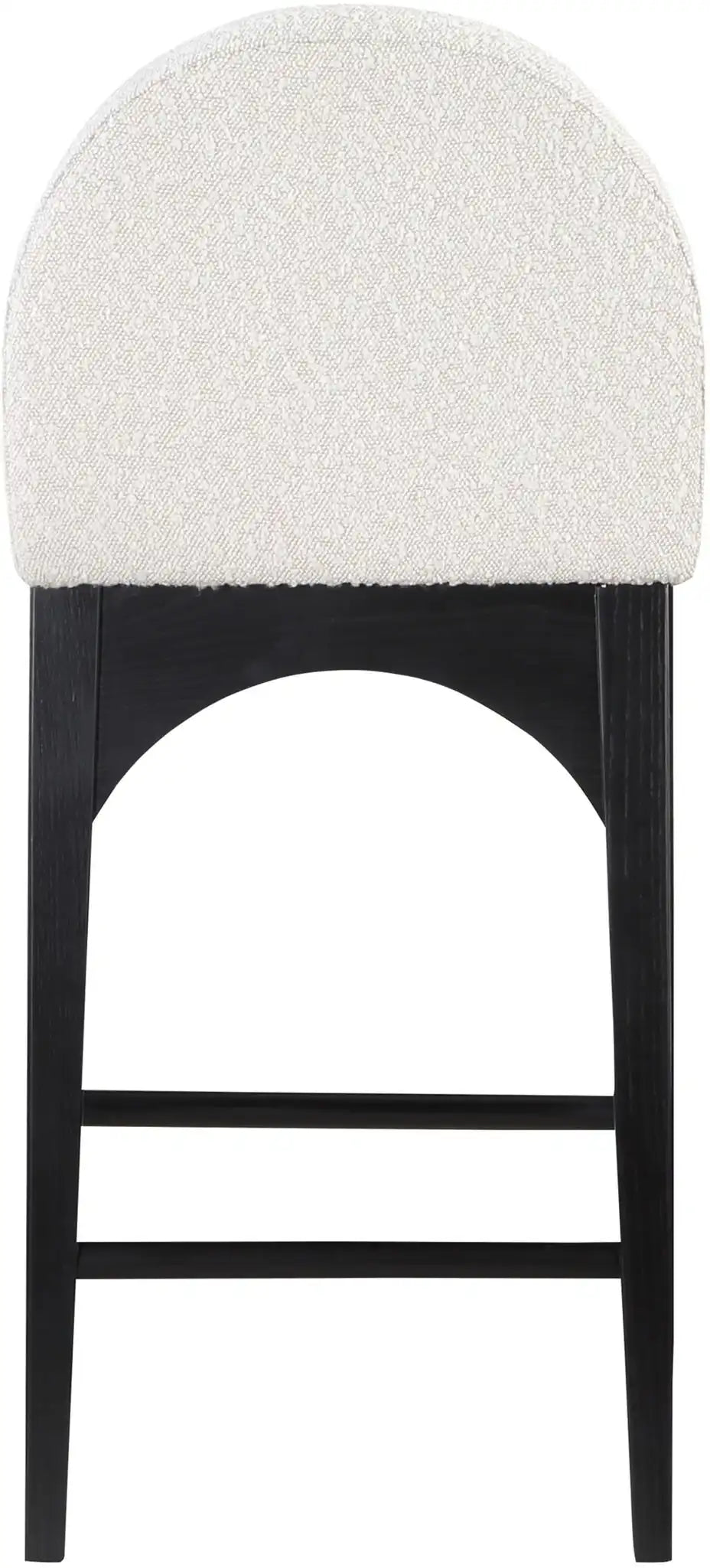 Waldorf - Boucle Stool With Black Legs