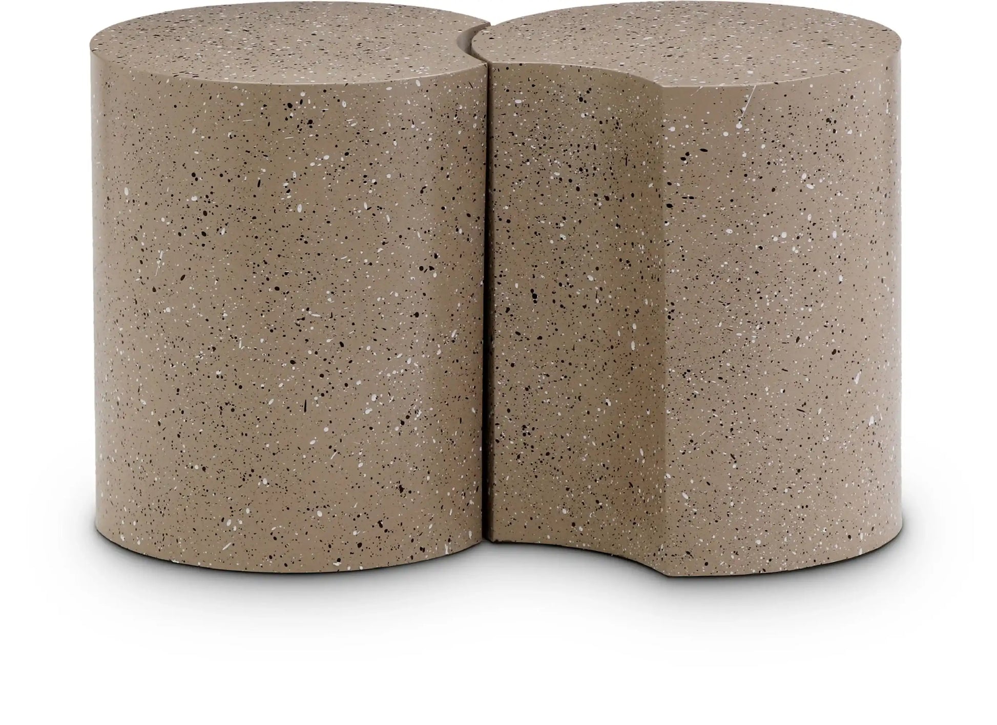 Dimple - 2 Piece Modular End Table - Terazzo Finish - Best Buy Furniture