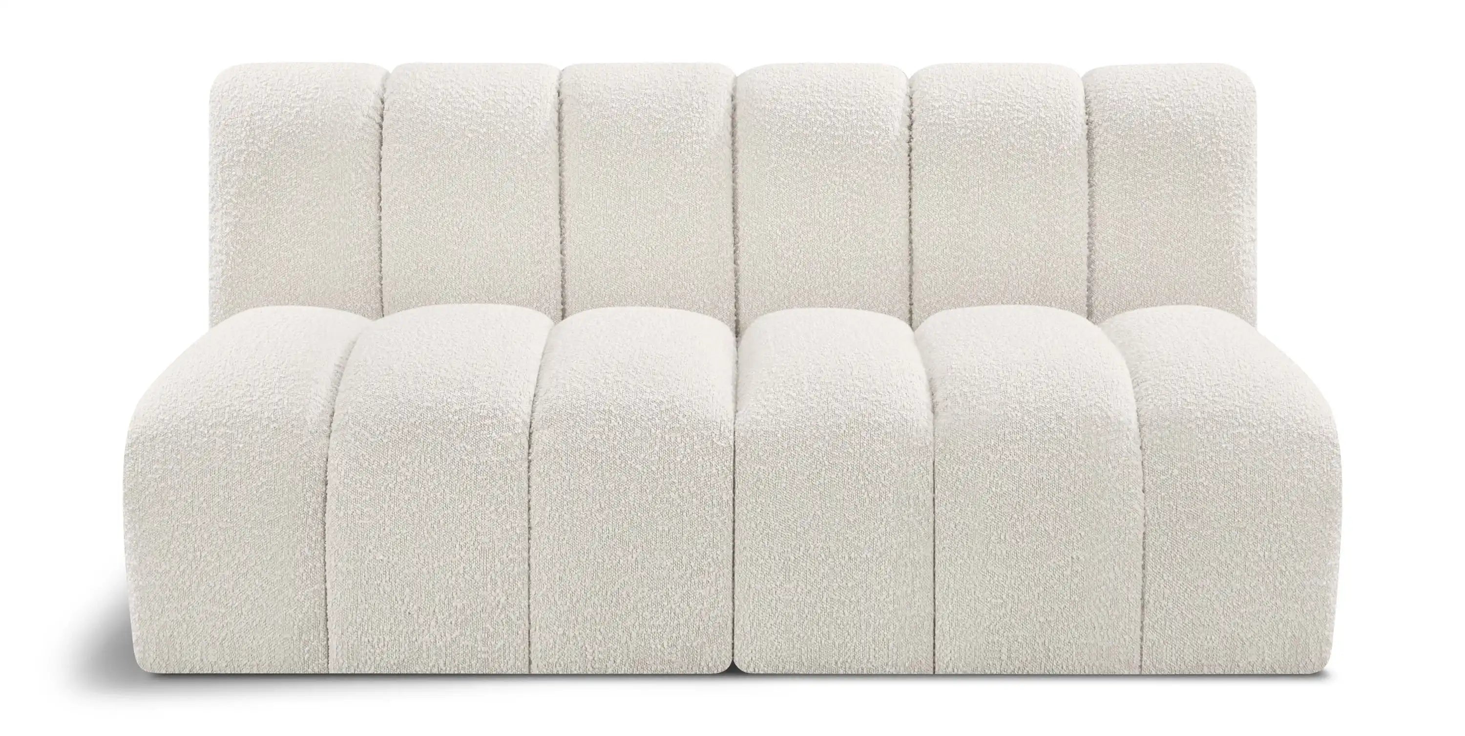 Arc - Boucle Fabric 2 Seats Modular Sofa - Best Buy Furniture