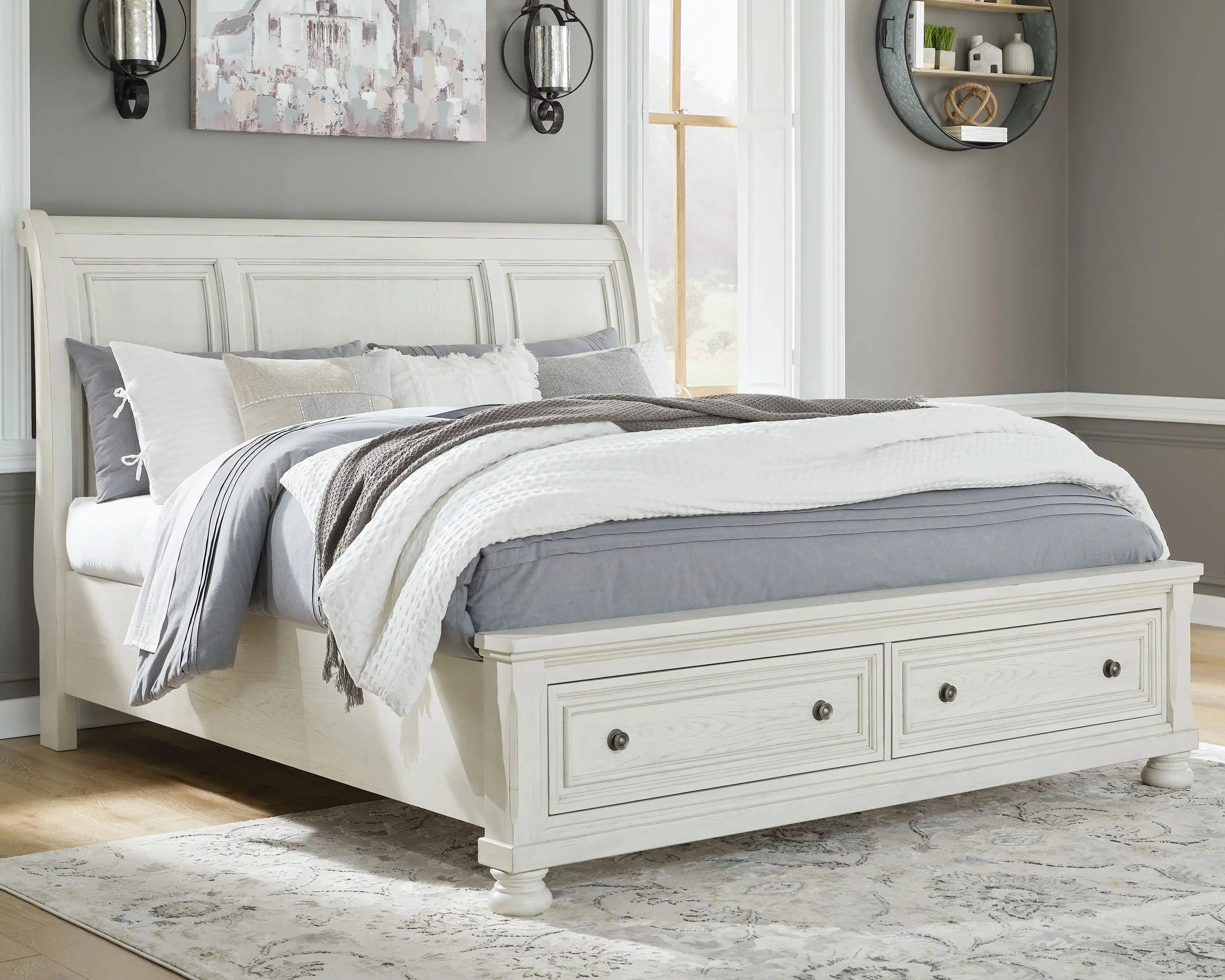 Robbinsdale - Sleigh Bedroom Set - Best Buy Furniture