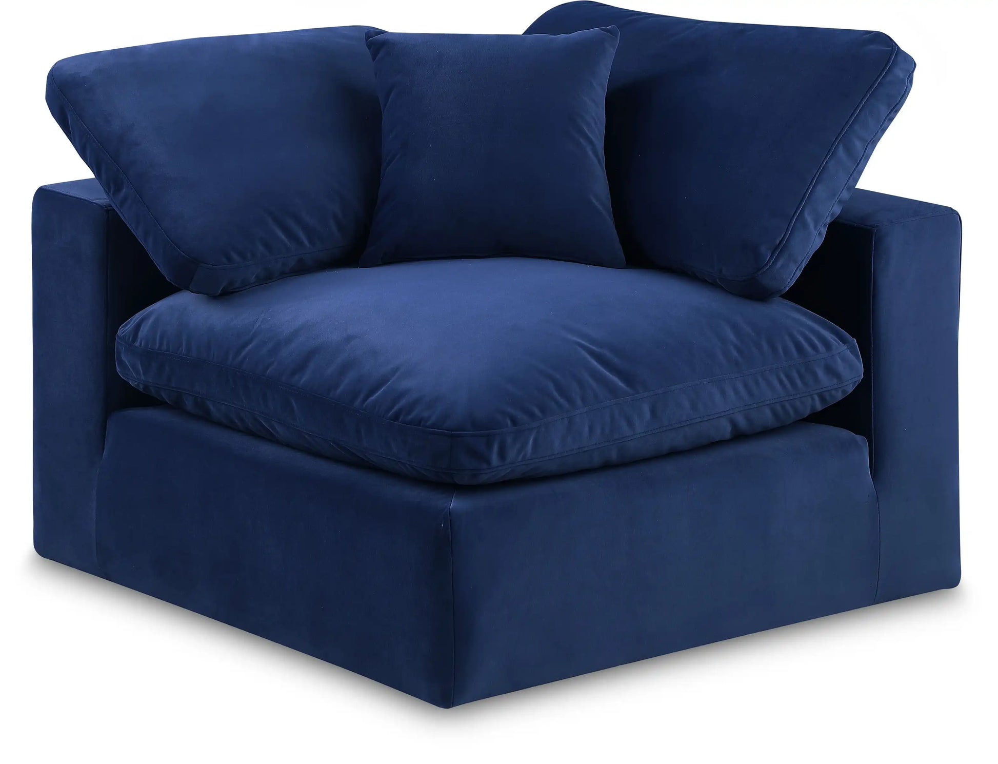 Comfy - Velvet Corner Chair - Best Buy Furniture