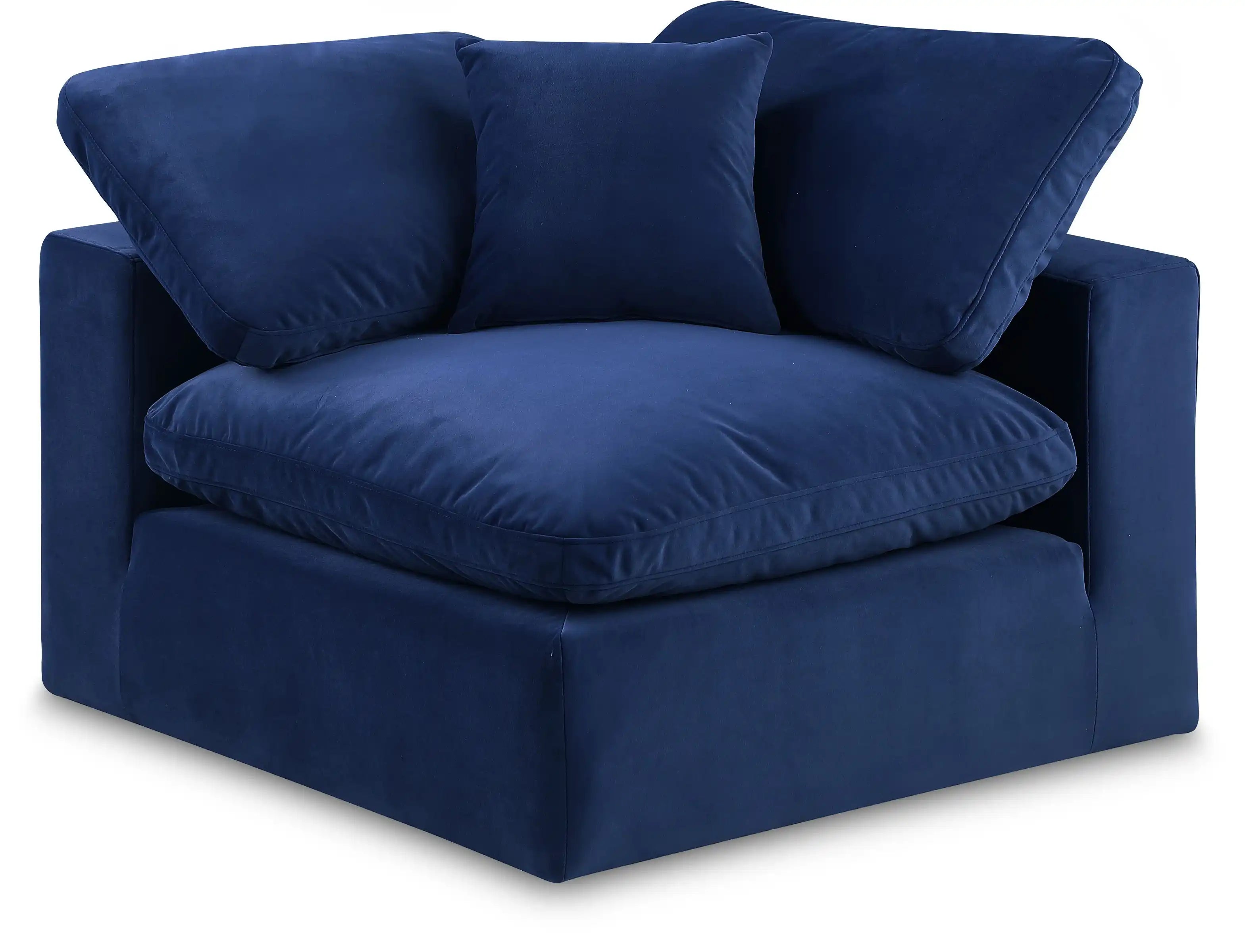 Comfy - Velvet Corner Chair - Best Buy Furniture