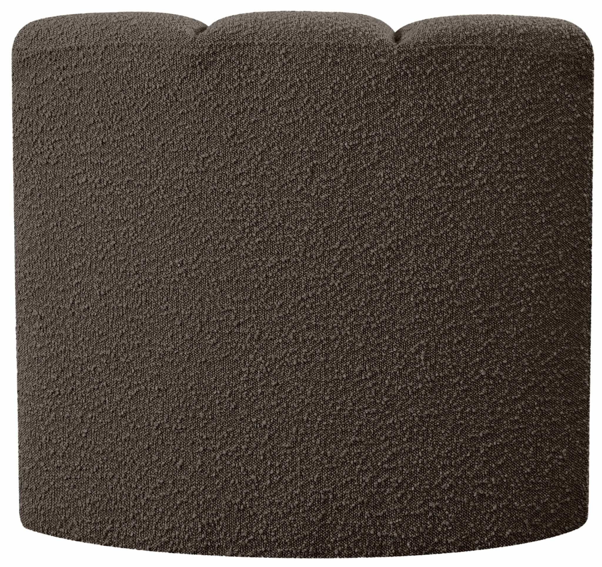 Arc - Boucle Fabric Curved Corner Chair