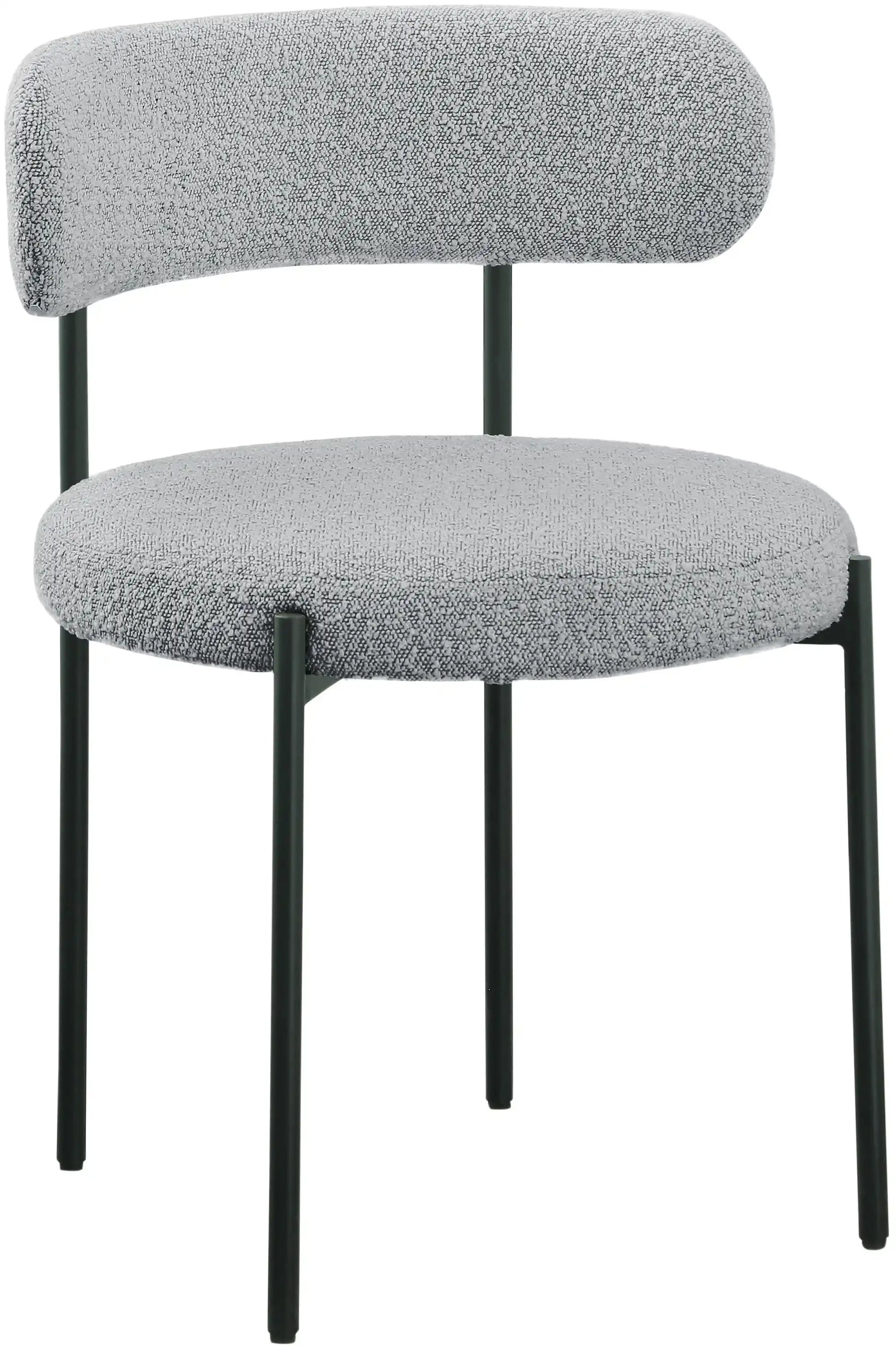 Beacon - Boucle Fabric Dining Chair (Set of 2) - Best Buy Furniture