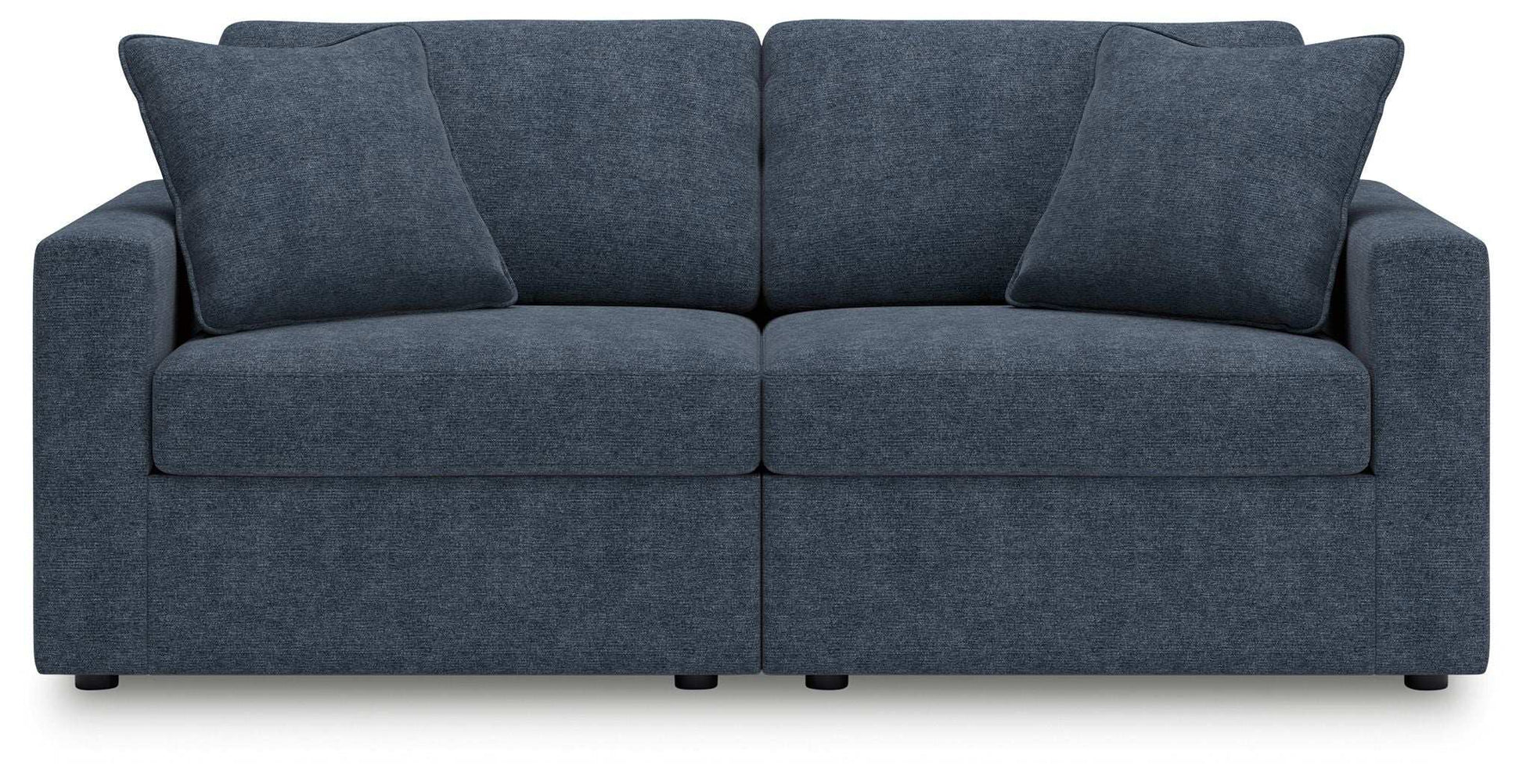 Modmax - 2-Piece Sectional Loveseat - Fabric - Ink - Best Buy Furniture