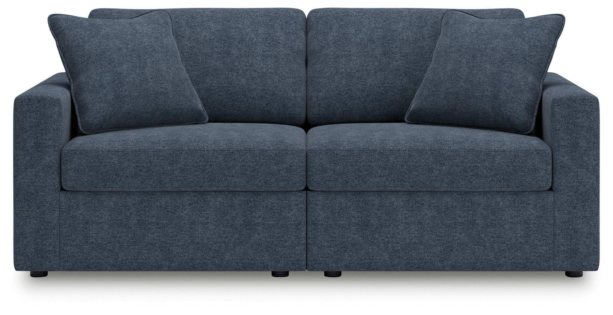 Modmax - 2-Piece Sectional Loveseat - Fabric - Ink - Best Buy Furniture