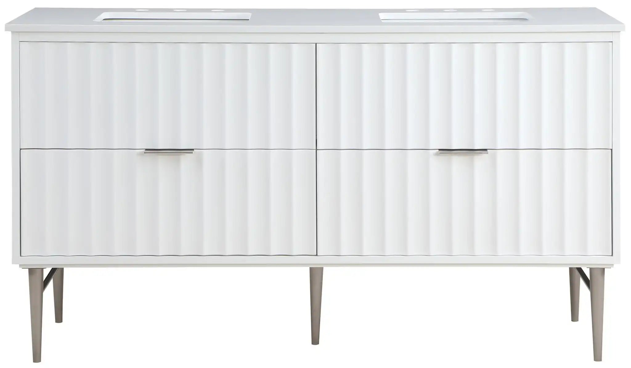 Modernist - Bathroom Vanity With Chrome Legs