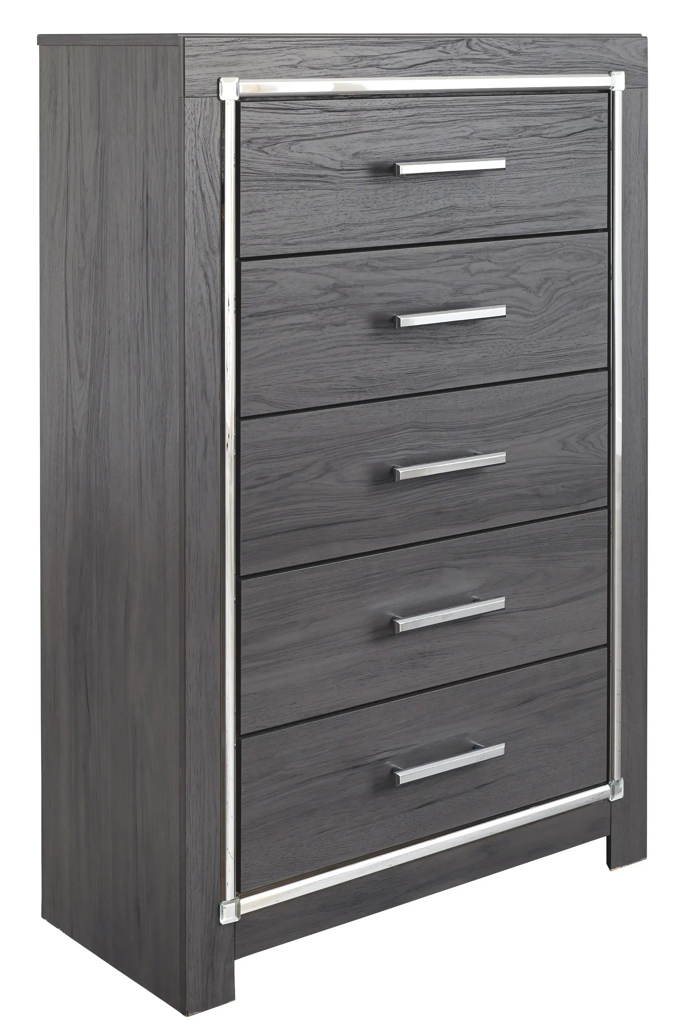 Lodanna - Five Drawer Chest - Gray - Best Buy Furniture