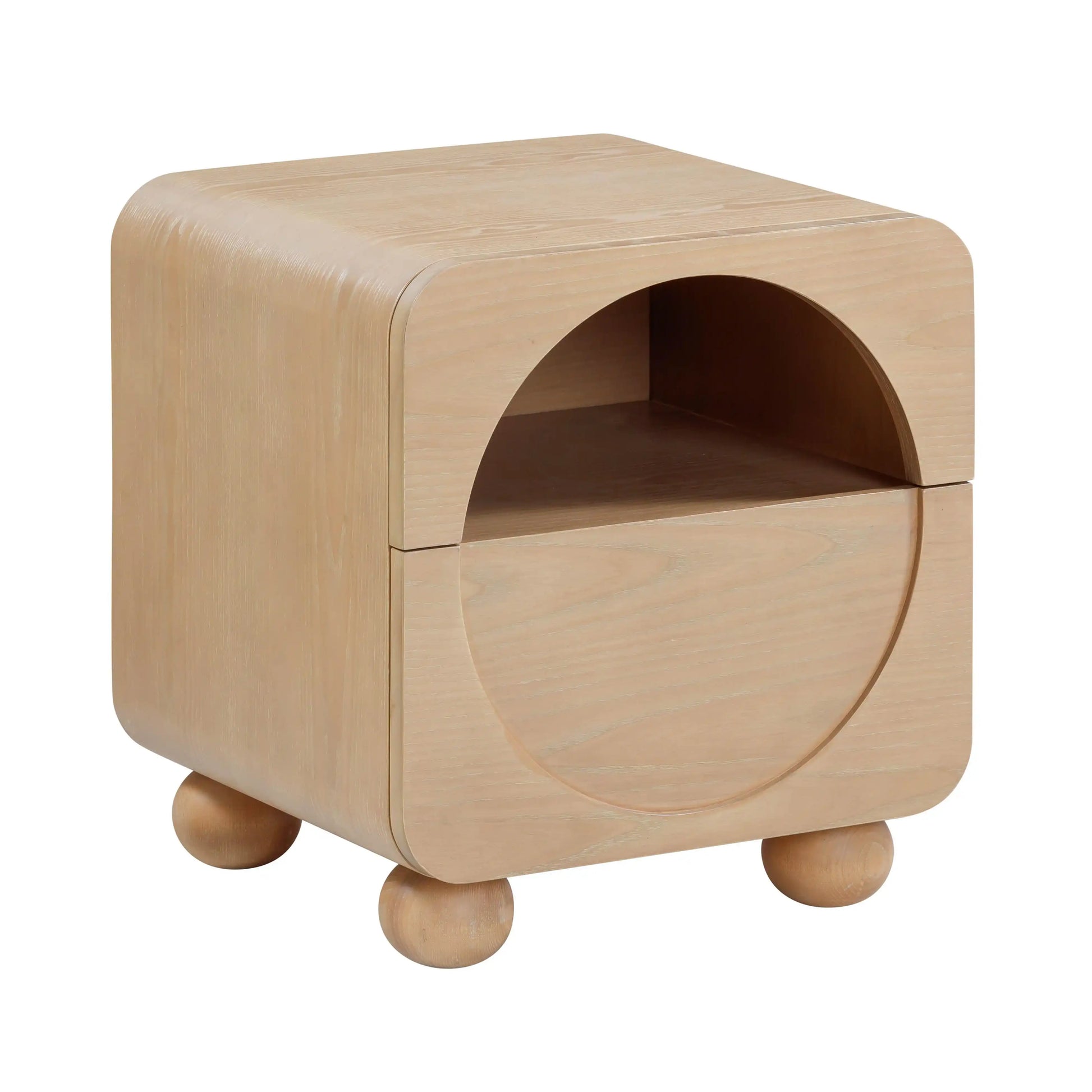 Moonrise - Ash Nightstand - Natural - Best Buy Furniture
