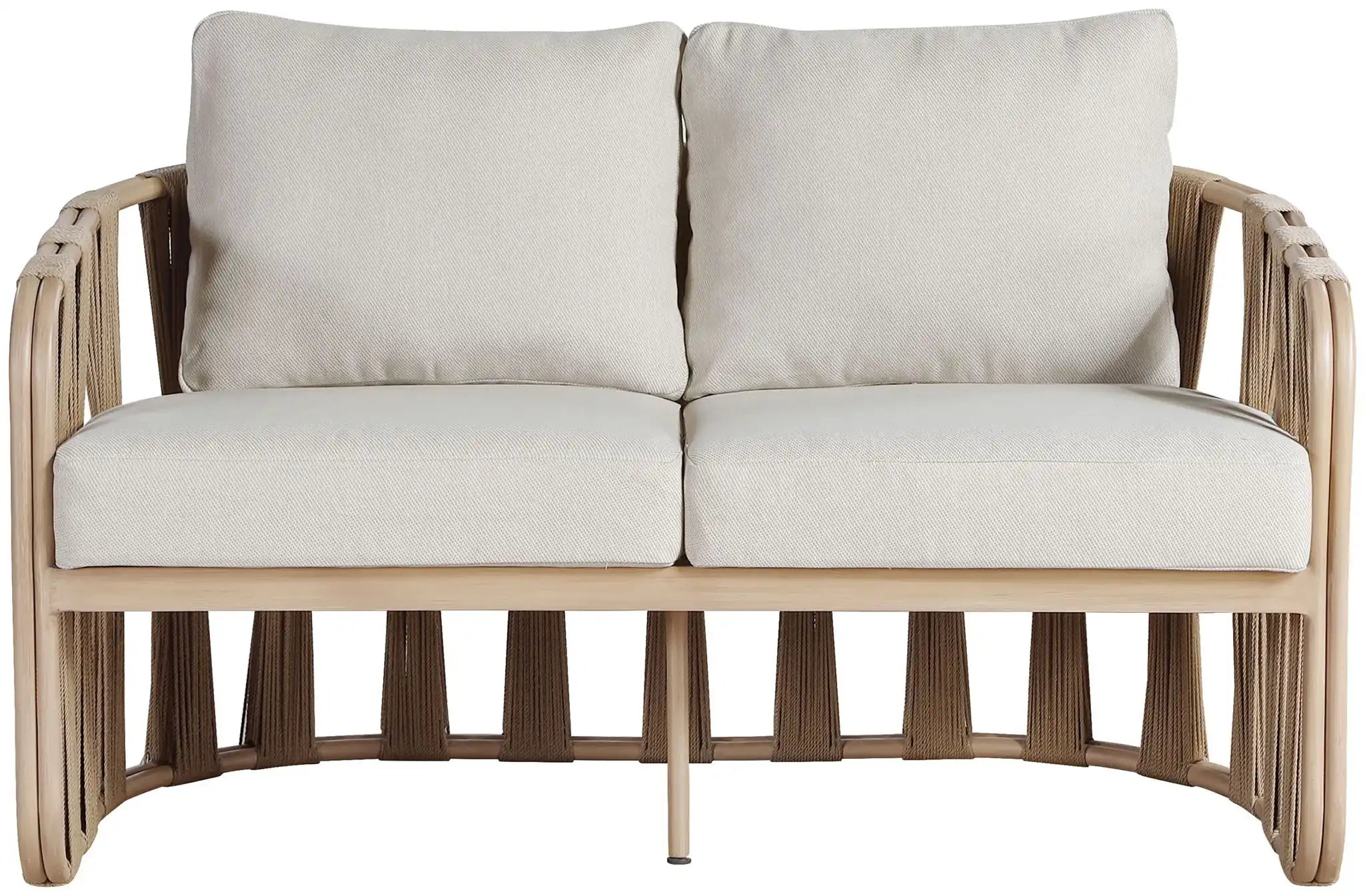 San Pietro - Resilient Waterproof Fabric 60.5" Upholstered Outdoor Patio Loveseat