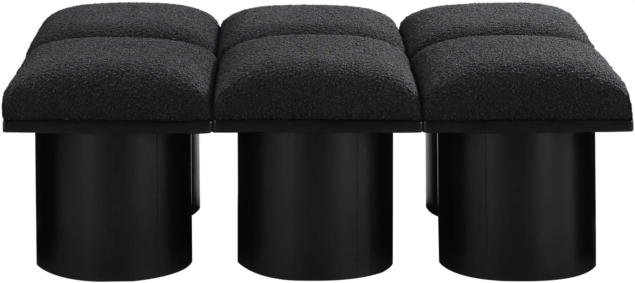 Pavilion - 6 Piece Modular Bench With Black Base