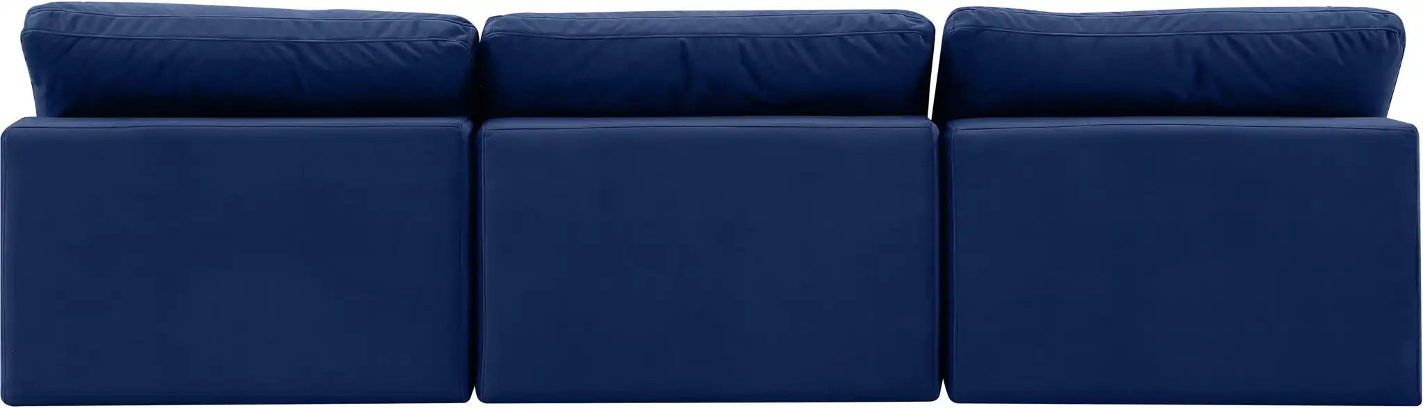 Comfy - Velvet Modular Armless Sofa 3 Seats
