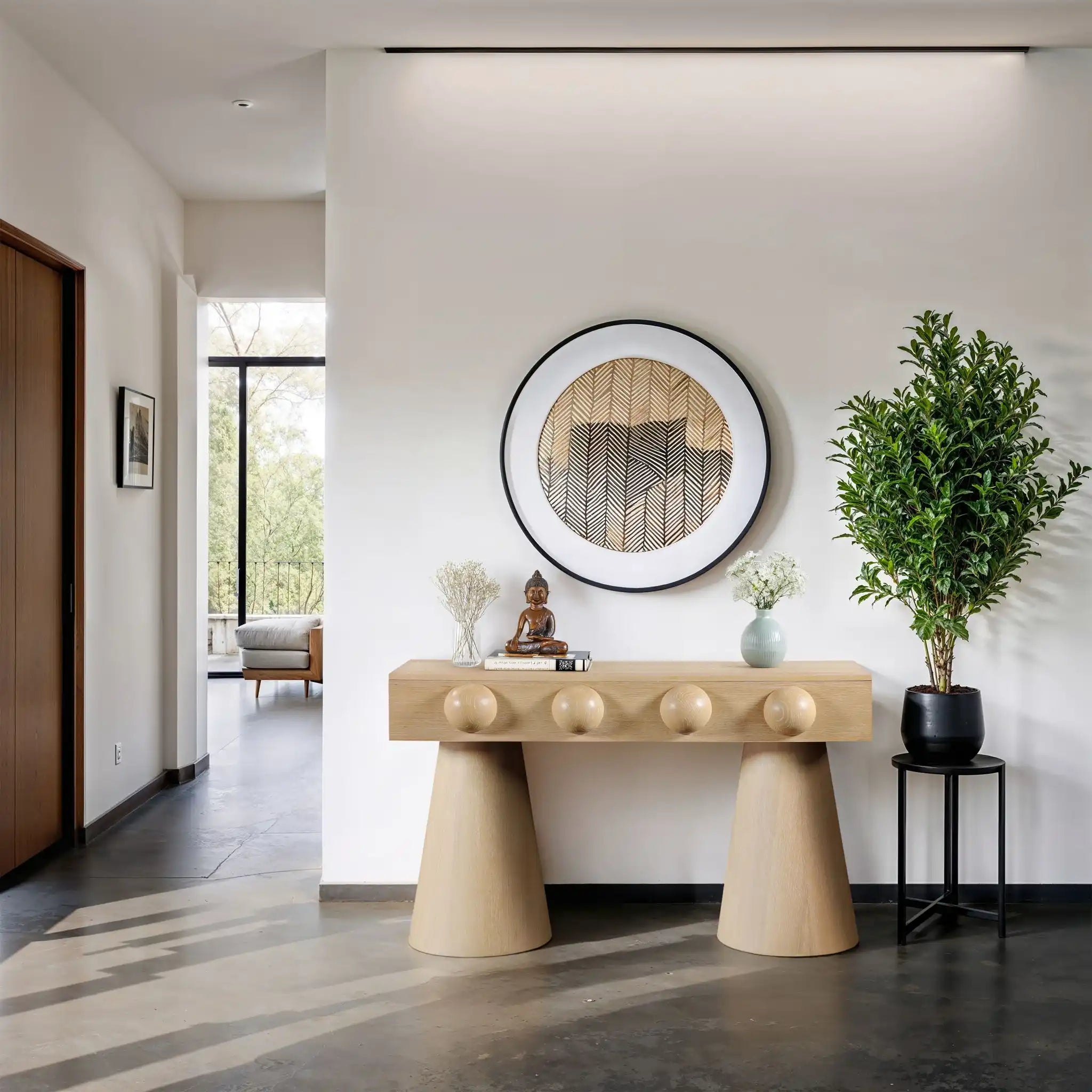 Bracciano - Oak Veneer Console Table