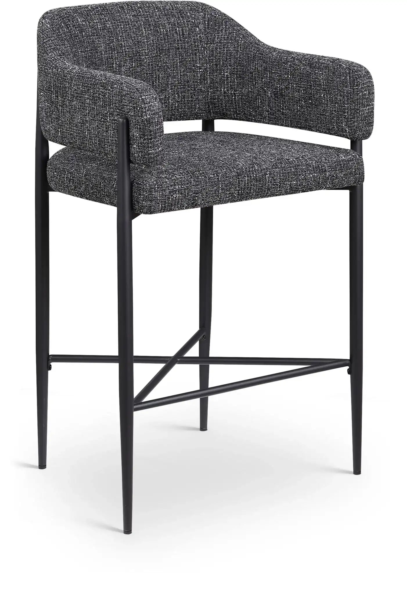 Dame - Fabric Upholstered Counter Stool (Set of 2) - Best Buy Furniture