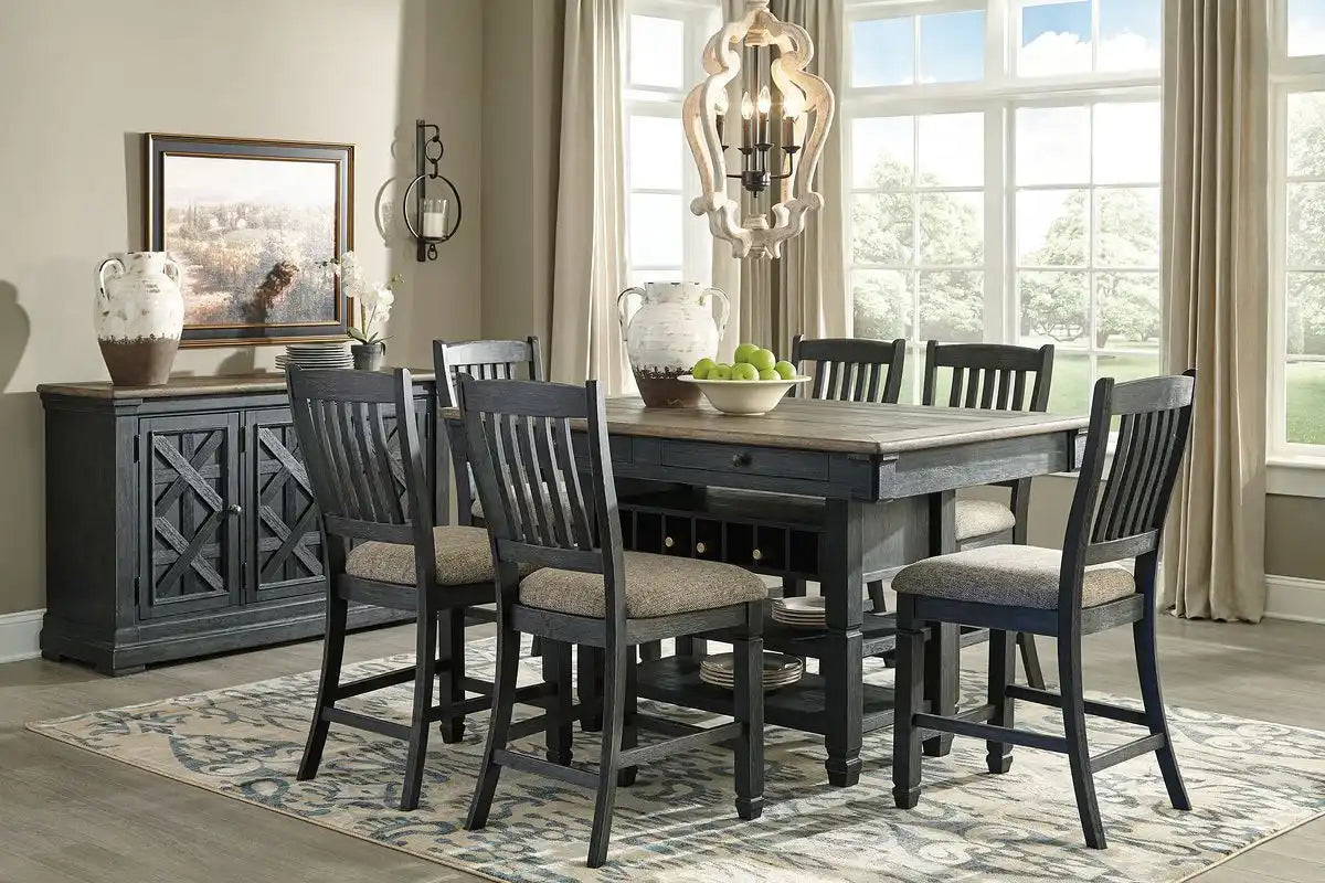 Tyler Creek - Counter Height Table Set - Best Buy Furniture