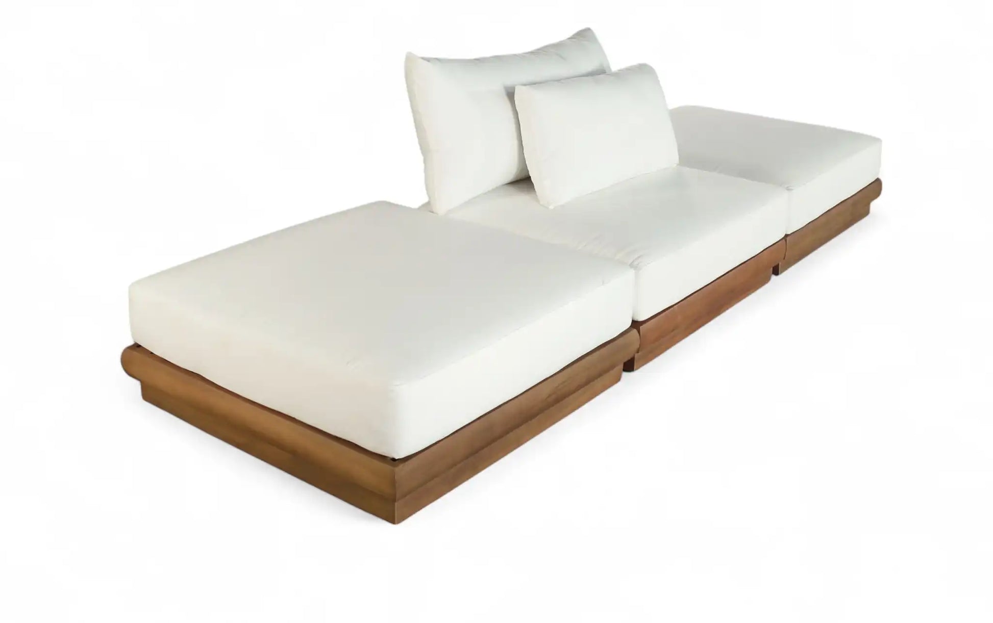 Mirella - 3 Piece Water Resistant Fabric Upholstered Outdoor Patio Modular Sofa - Best Buy Furniture