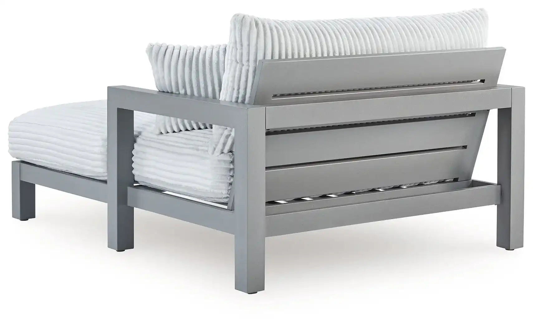 Hurley Park - Chaise Lounge With Cushion - Gray - Best Buy Furniture