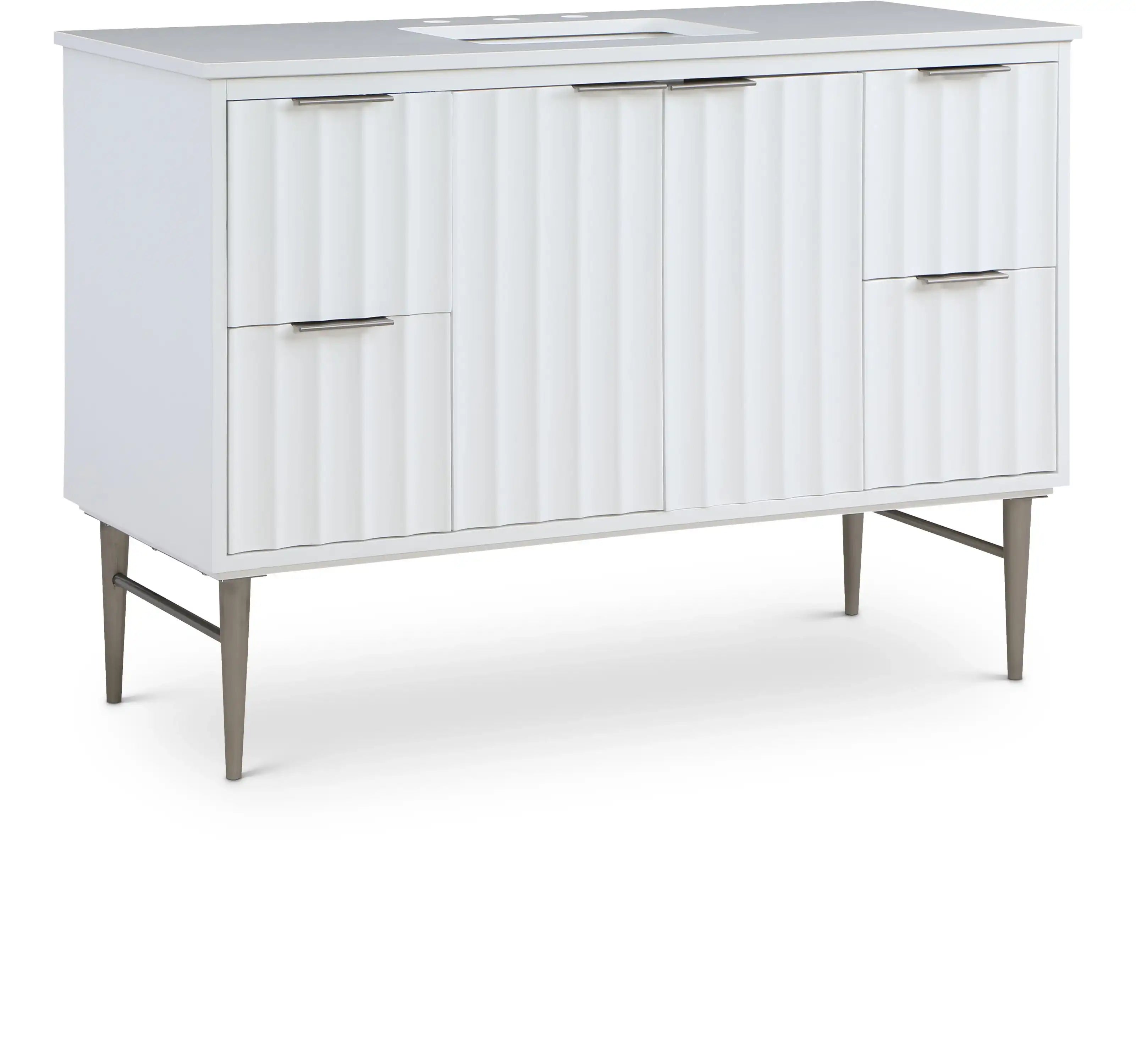 Modernist - Bathroom Vanity With Chrome Legs - Best Buy Furniture