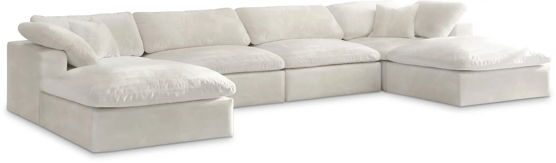 Cozy - 6 Piece Modular Double Chaise Sectional - Best Buy Furniture