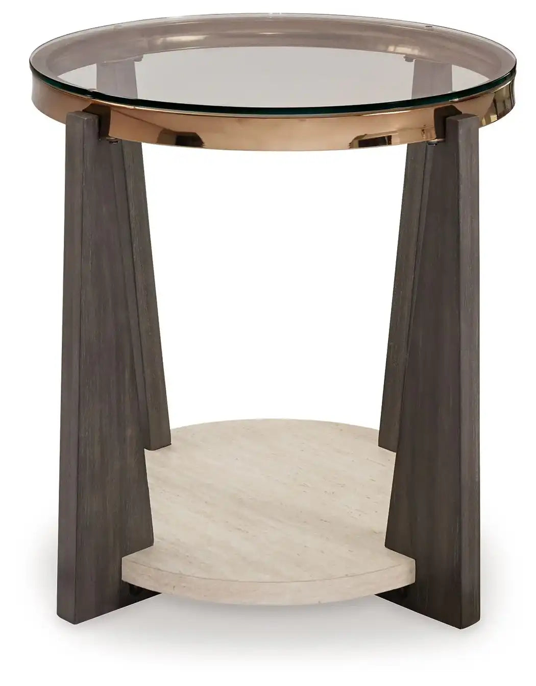 Frazwa - Round End Table - Multi - Best Buy Furniture