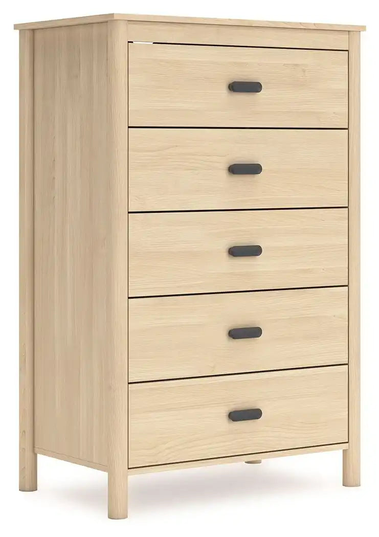 Cabinella - Five Drawer Chest - Tan - Best Buy Furniture