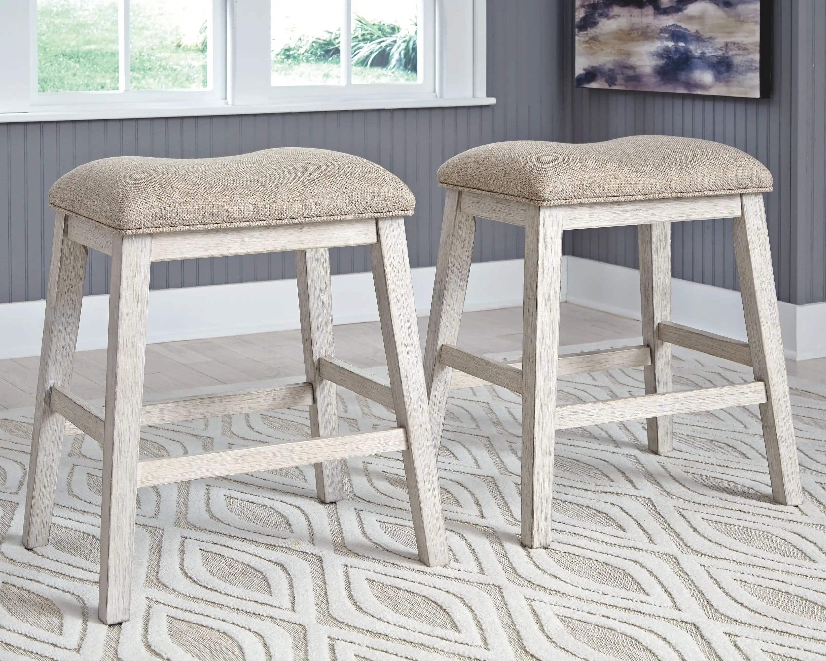 Skempton - Rectangular Counter Table With Storage Set - Best Buy Furniture