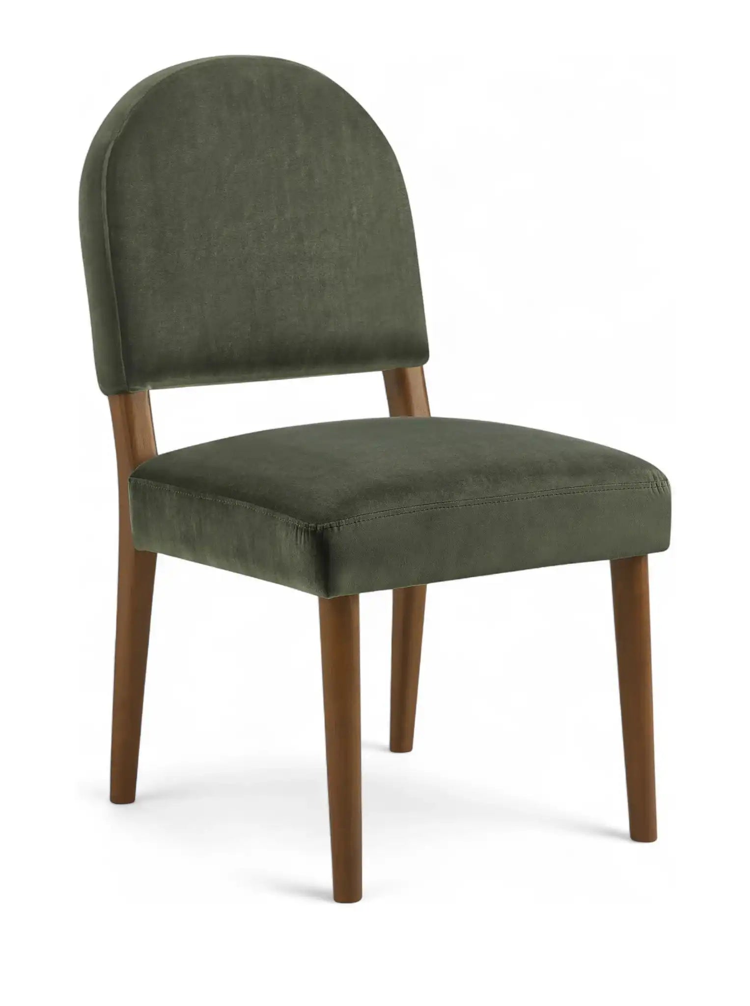 Varinelle - Velvet Dining Chair (Set of 2) - Walnut Frame - Best Buy Furniture
