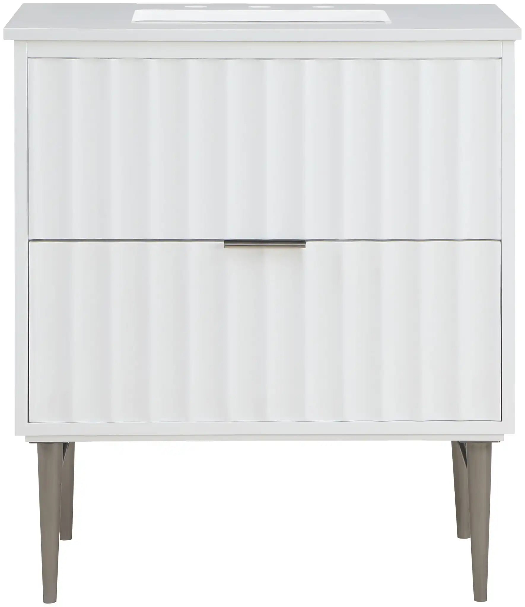 Modernist - Bathroom Vanity With Chrome Legs