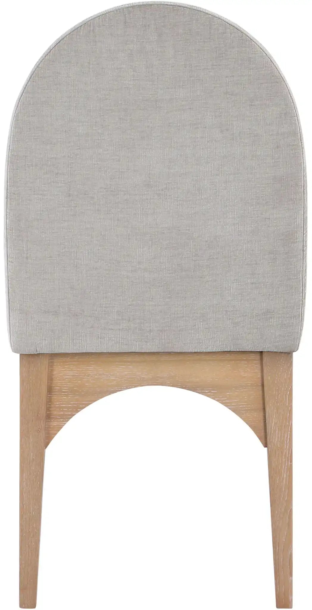 Waldorf - Chenille Dining Side Chair With Natural Legs
