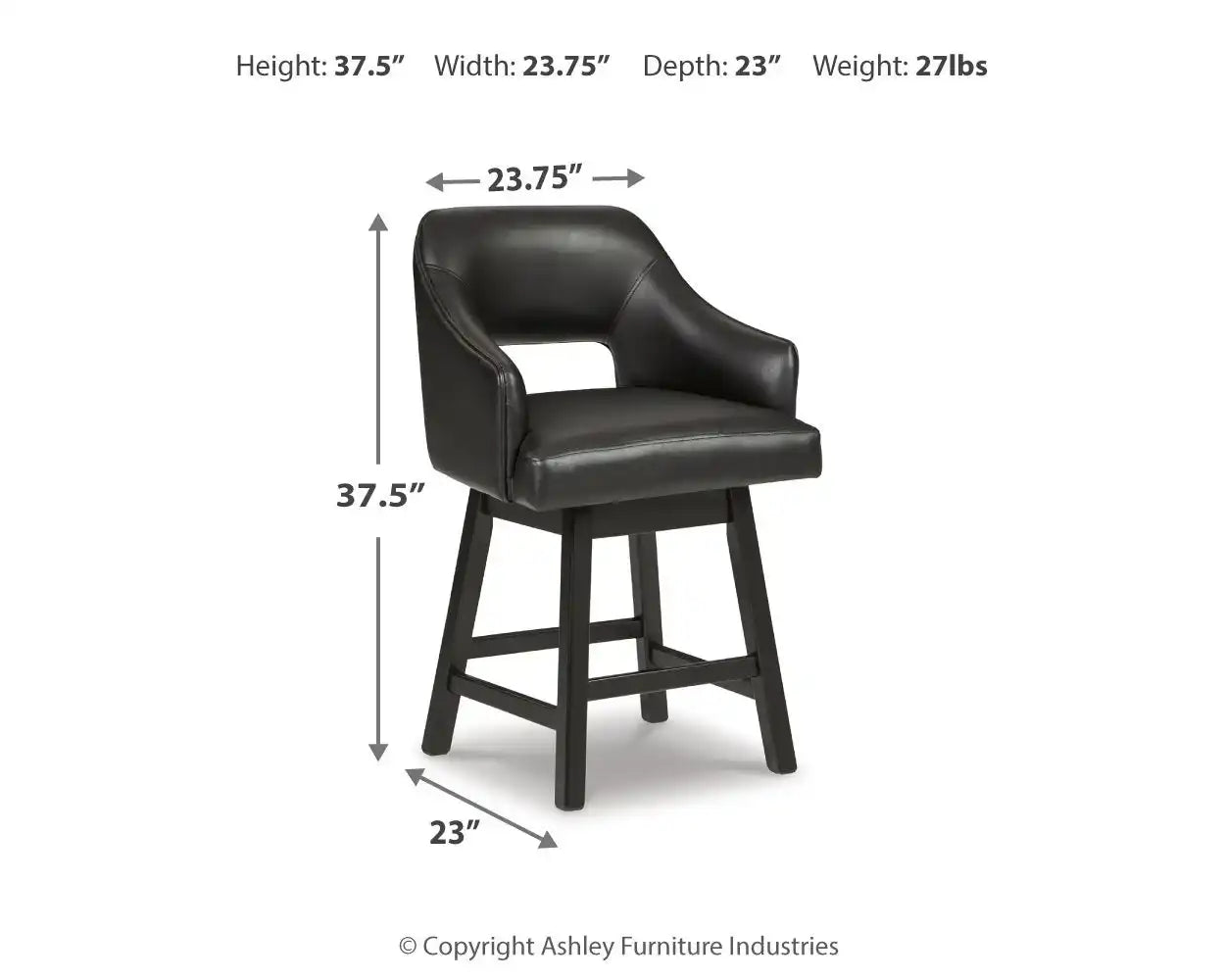 Tallenger - Upholstered Swivel Barstool (Set of 2) - Best Buy Furniture