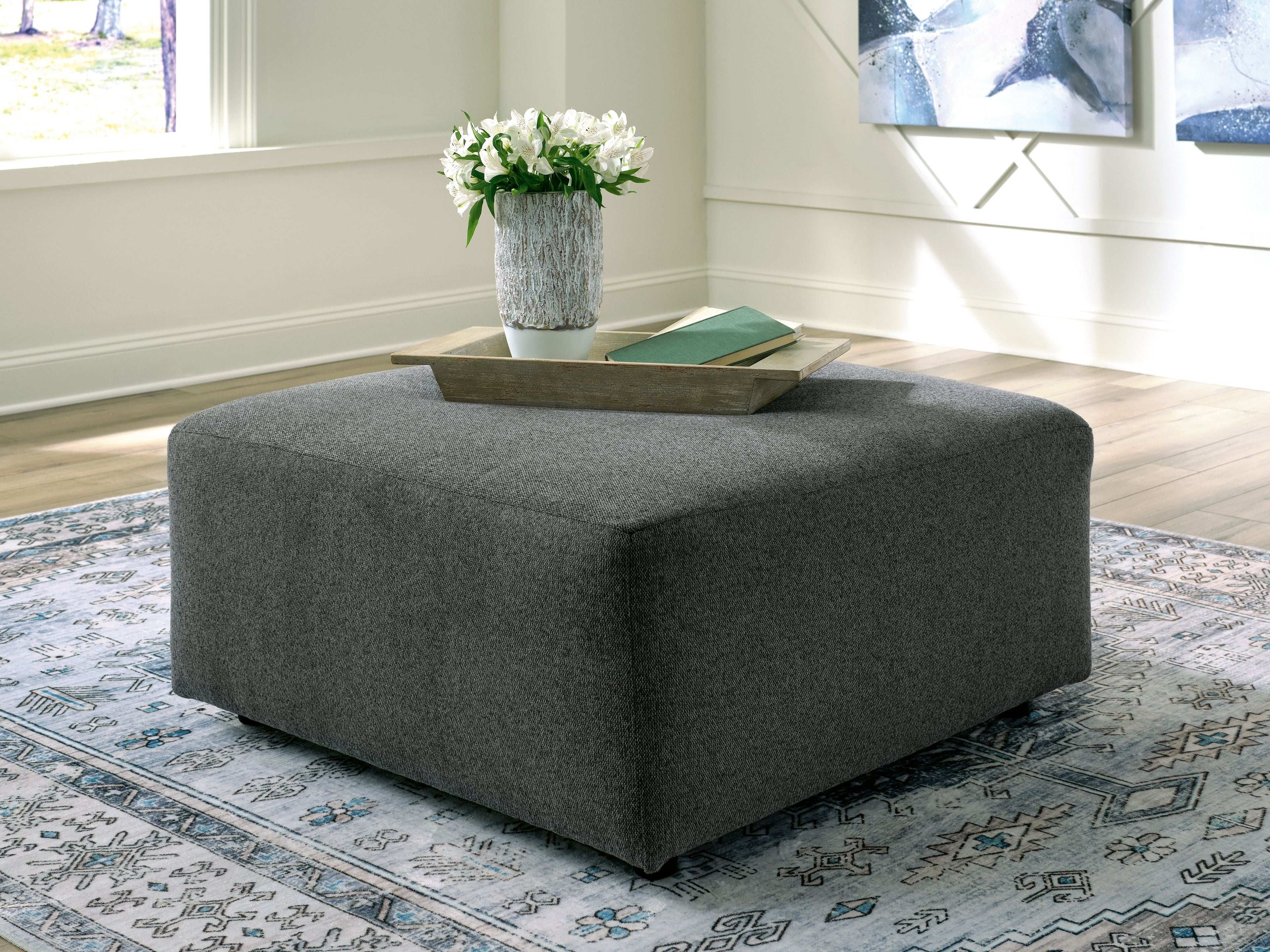 Edenfield - Oversized Accent Ottoman - Best Buy Furniture