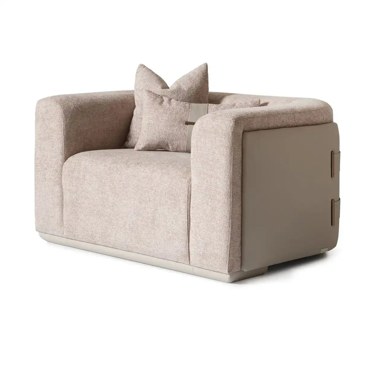 Canberra - Chair And A Half - Mink - Best Buy Furniture