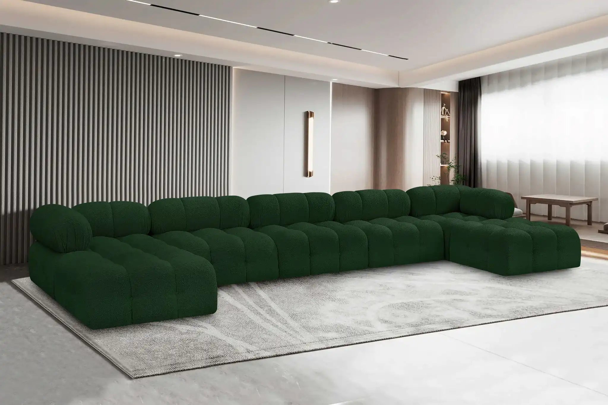 Ames - 7 Piece Fabric Modular U-Shaped Sectional